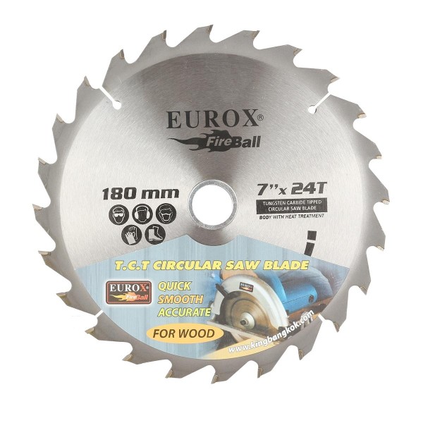 EUROX ใบเลื่อยวงเดือน E 7x24T EUROX ใบเลื่อยวงเดือน E 7x24T - ดำรงค์โฮมพลัส