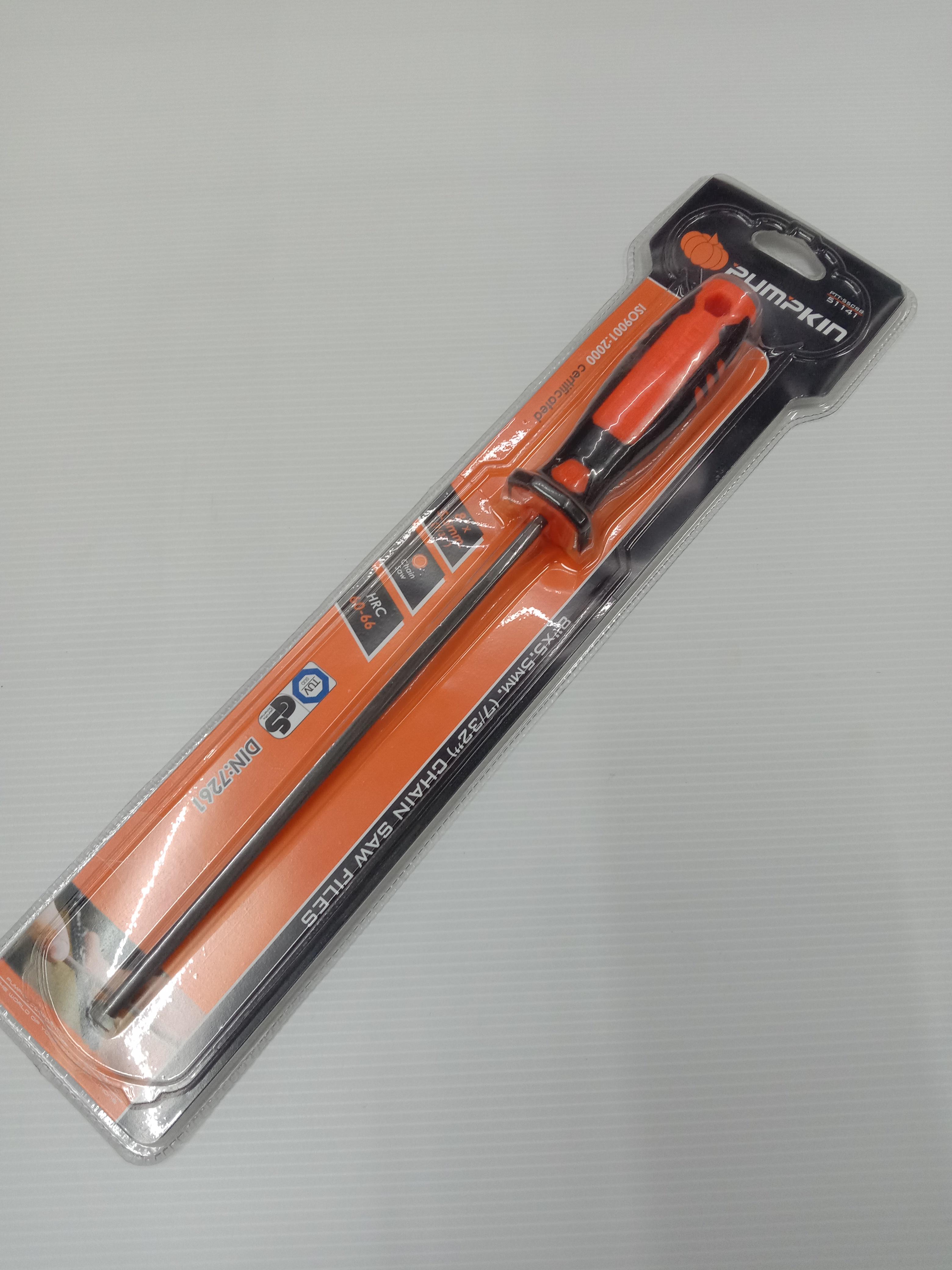PUMPKIN ตะไบแทงเลื่อยโซ่พร้อมด้าม 8 x 5.5มม(7/32) PUMPKIN ตะไบแทงเลื่อยโซ่พร้อมด้าม 8 x 5.5มม(7/32) - ดำรงค์โฮมพลัส