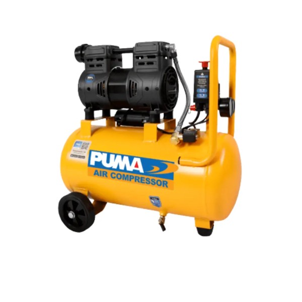 PUMA ปั๊มลมไร้น้ำมัน HUSH25 1HP 25ลิตร