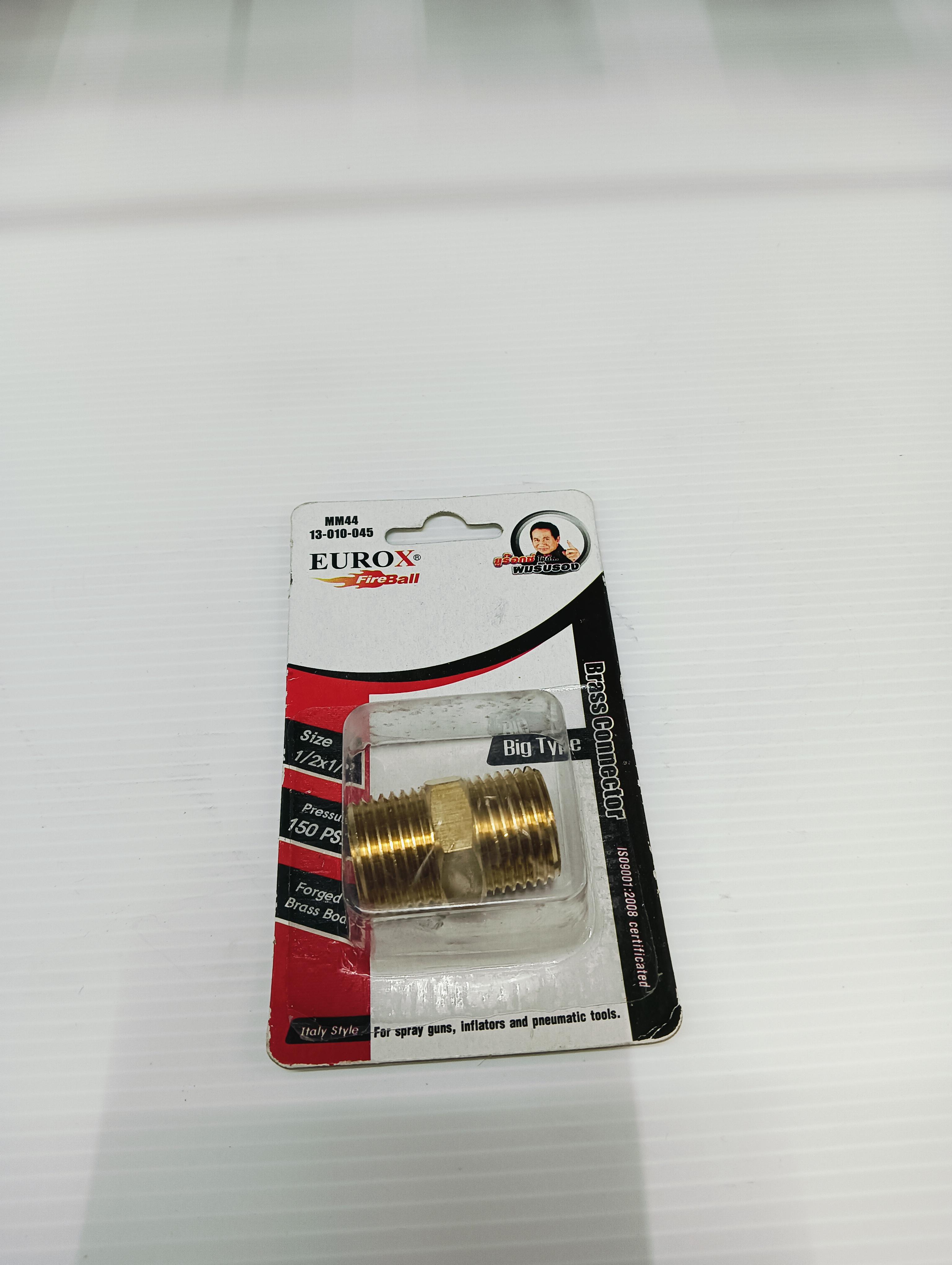 EUROX นิปเปิ้ลตัวผู้ทองเหลือง นิปเปิ้ลE (4-4) 1/2*1/2 EUROX นิปเปิ้ลตัวผู้ทองเหลือง นิปเปิ้ลE (4-4) 1/2*1/2 - ดำรงค์โฮมพลัส
