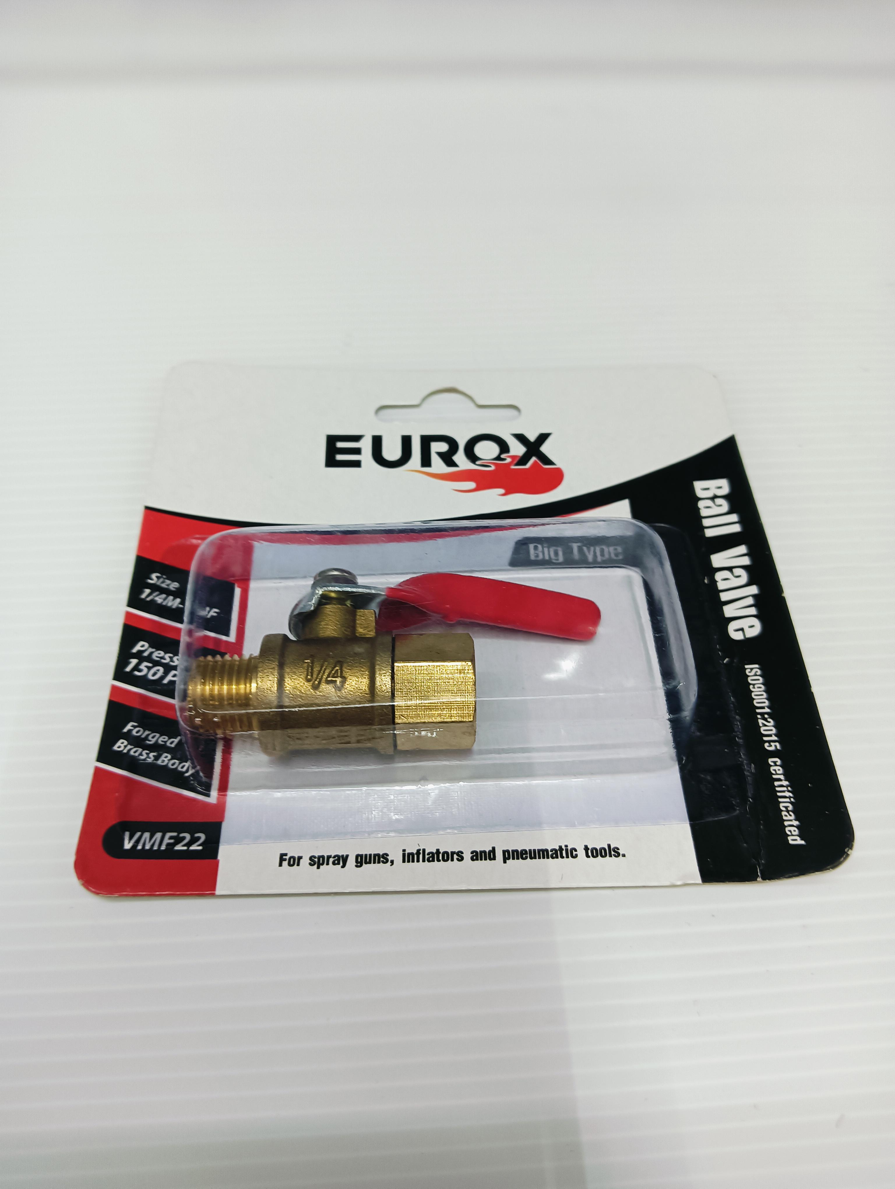 EUROX บอลวาล์วทองเหลือง (เกลียวนอก-เกลียวใน) บอลวาล์วE ผู้-เมีย 2 หุน EUROX บอลวาล์วทองเหลือง (เกลียวนอก-เกลียวใน) บอลวาล์วE ผู้-เมีย 2 หุน - ดำรงค์โฮมพลัส