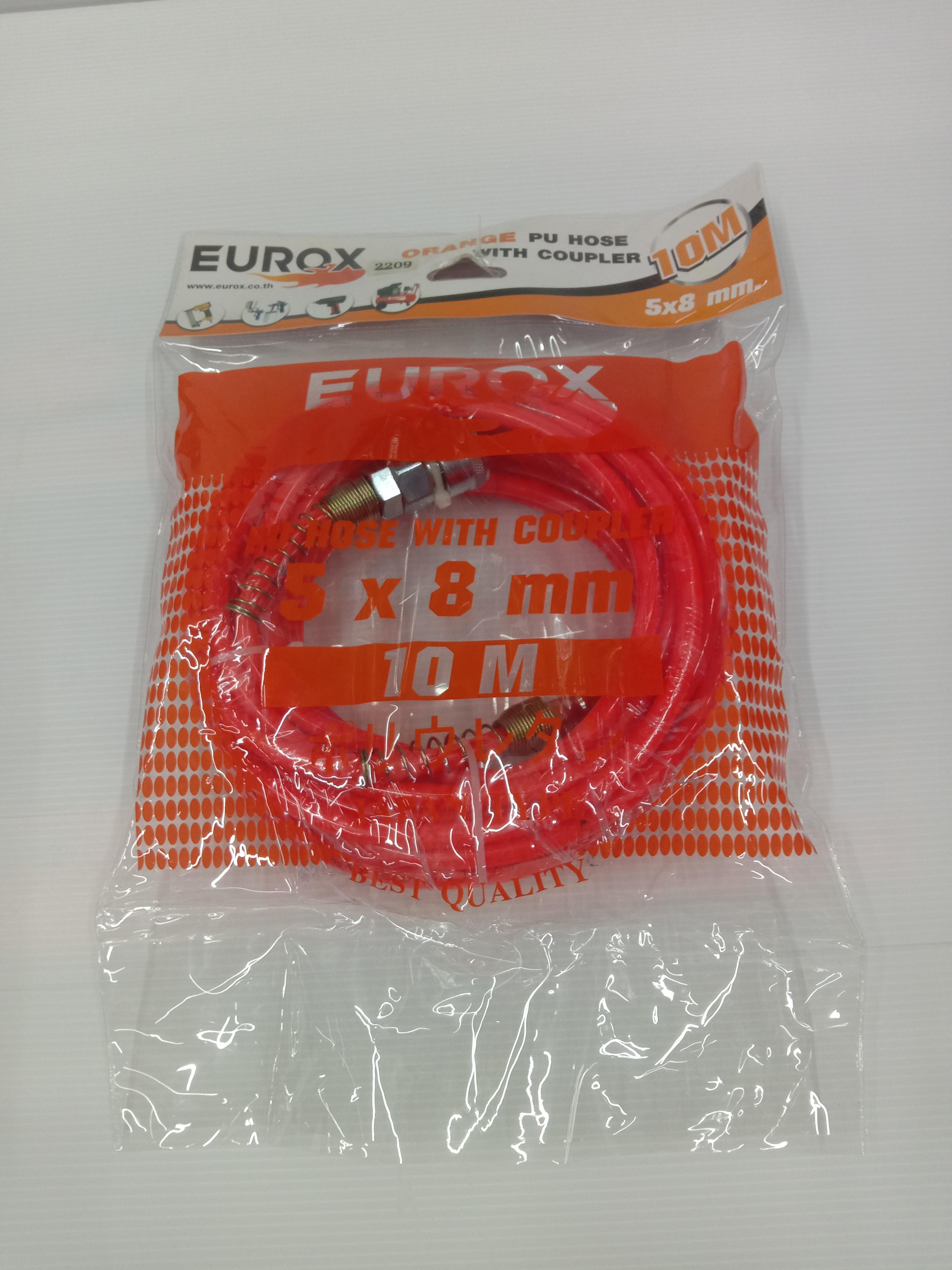 EUROX สายลมพร้อมใช้+สปริงE5x8 10ม.ส้ม EUROX สายลมพร้อมใช้+สปริงE5x8 10ม.ส้ม - ดำรงค์โฮมพลัส