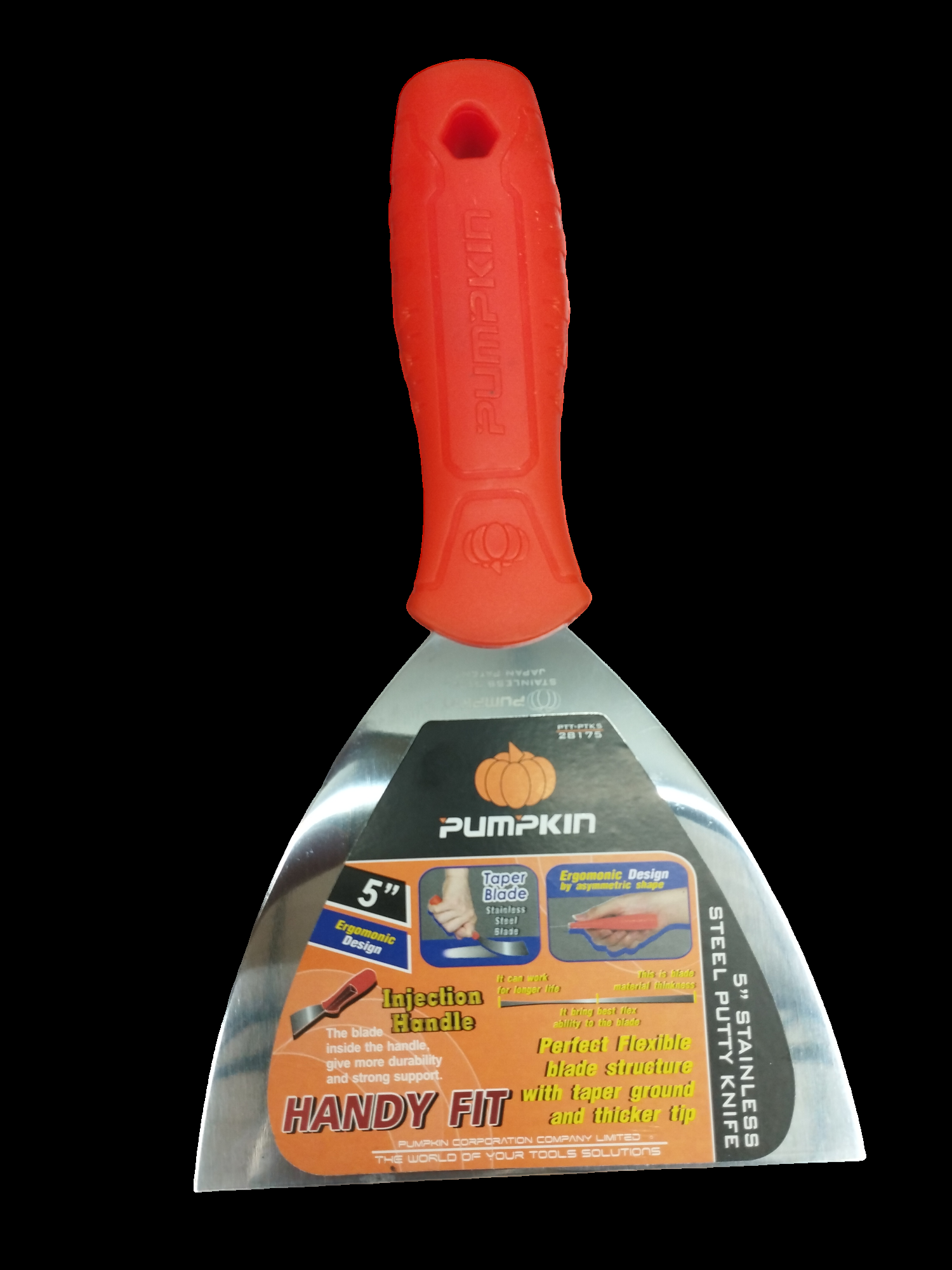 PUMPKIN เกียงโป้วสีสแตนเลสอย่างดี PTT-PTK5 PUMPKIN เกียงโป้วสีสแตนเลสอย่างดี PTT-PTK5 - ดำรงค์โฮมพลัส