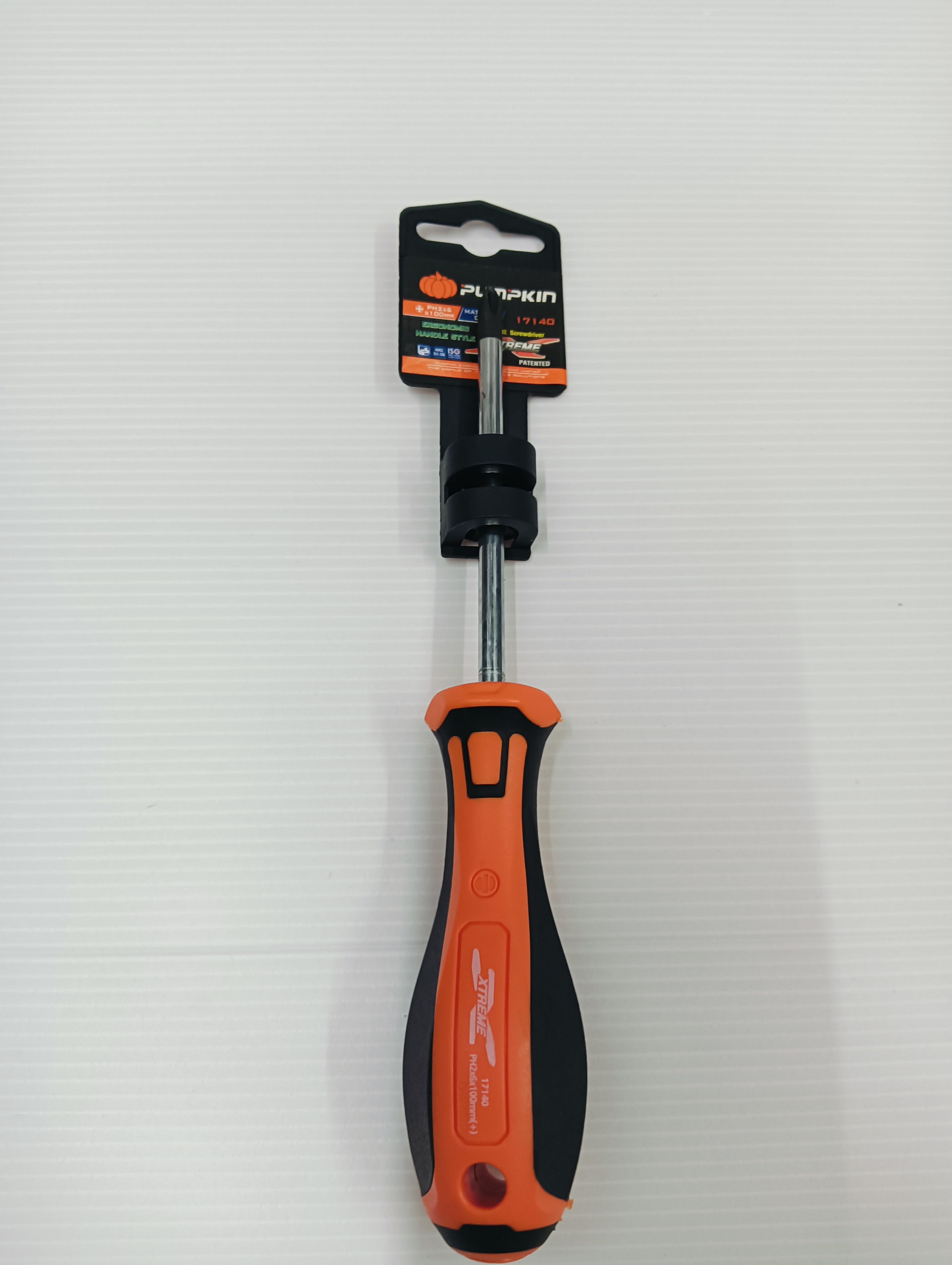 PUMPKIN ไขควงด้ามยาง รุ่น XTREME PH2x6x100mm(+) PUMPKIN ไขควงด้ามยาง รุ่น XTREME PH2x6x100mm(+) - ดำรงค์โฮมพลัส