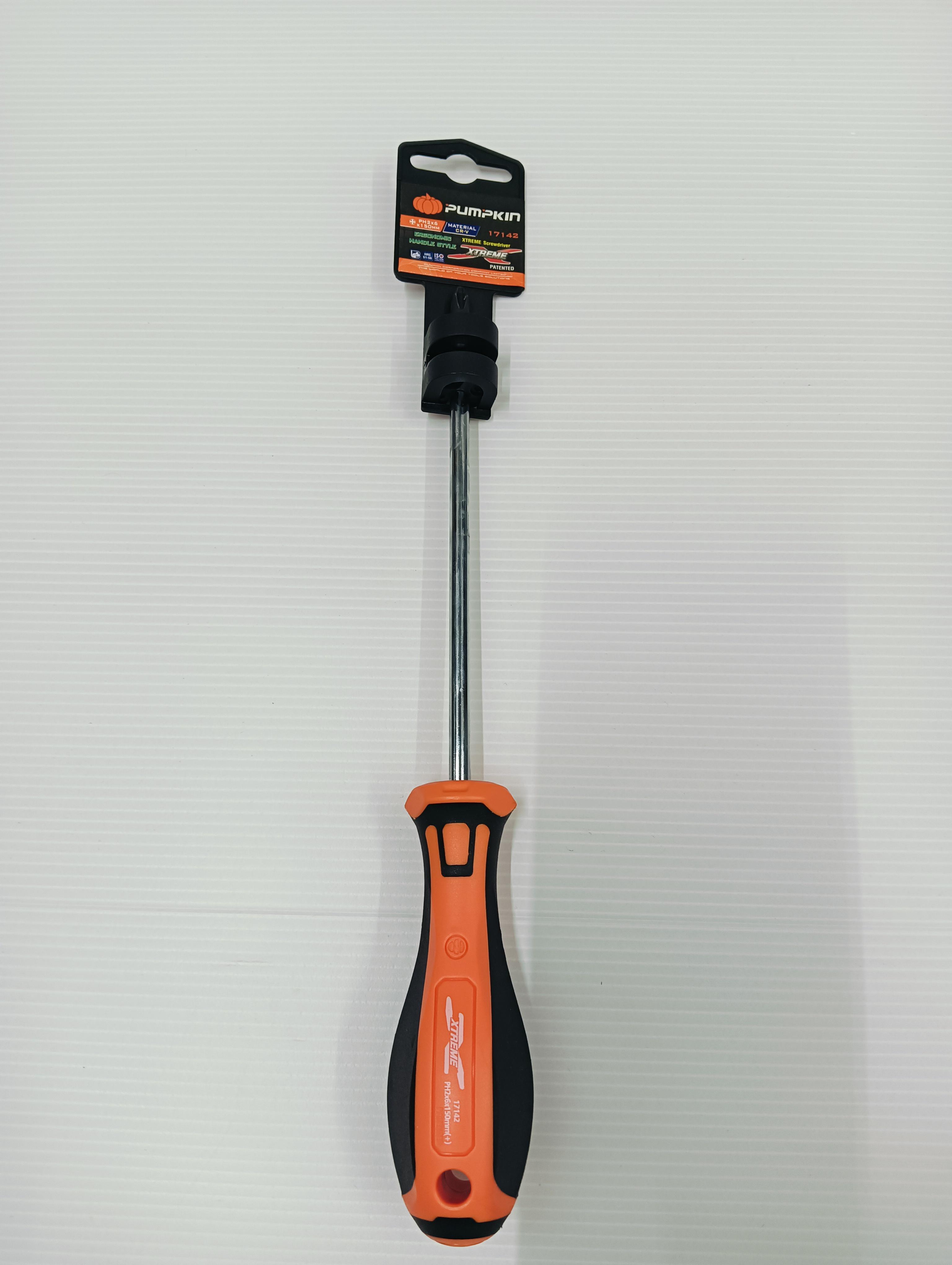 PUMPKIN ไขควงด้ามยาง รุ่น XTREME PH2x6x150mm(+) PUMPKIN ไขควงด้ามยาง รุ่น XTREME PH2x6x150mm(+) - ดำรงค์โฮมพลัส