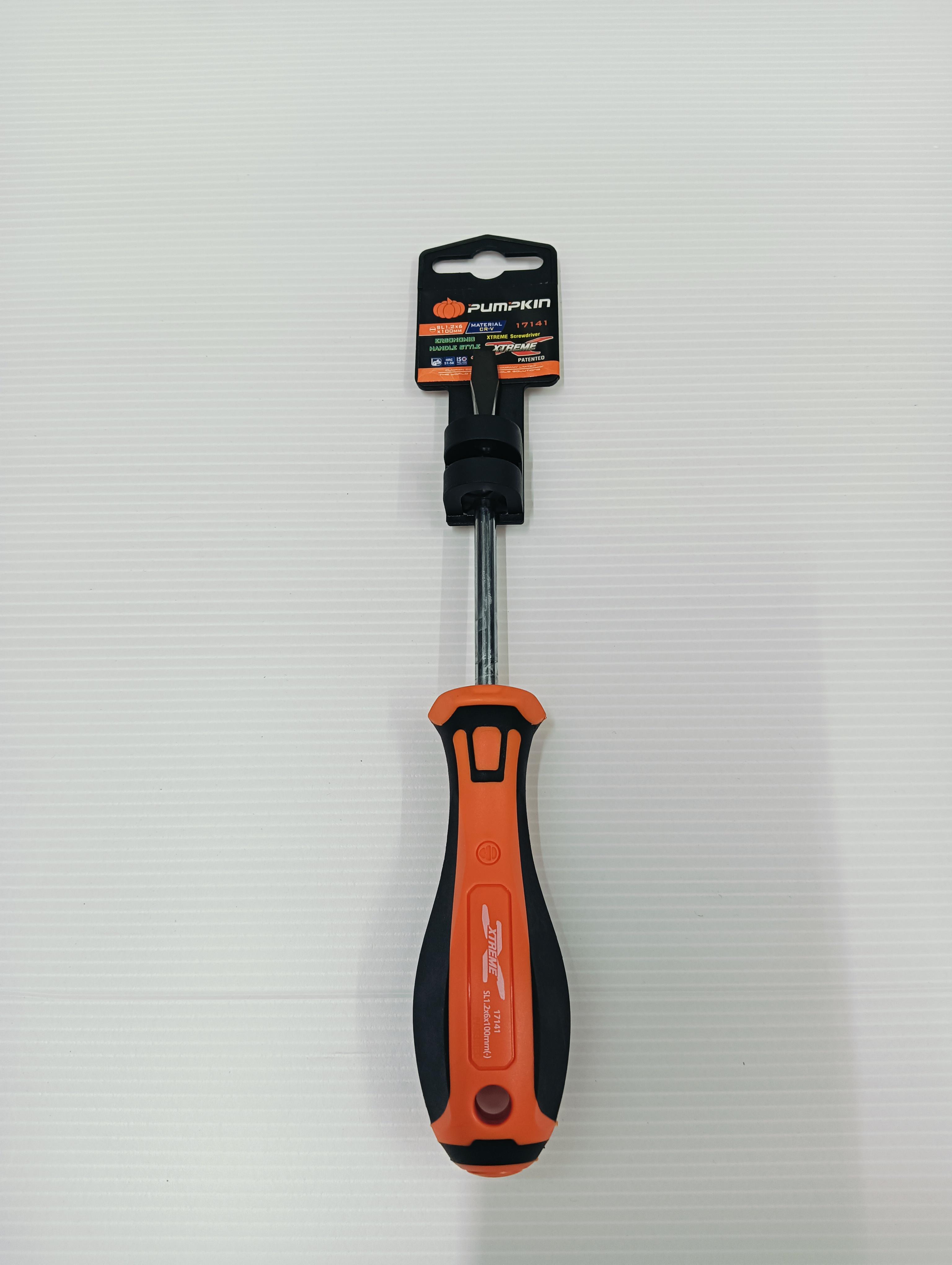 PUMPKIN ไขควงด้ามยาง รุ่น XTREME SL1.0x6x100mm(-) PUMPKIN ไขควงด้ามยาง รุ่น XTREME SL1.0x6x100mm(-) - ดำรงค์โฮมพลัส