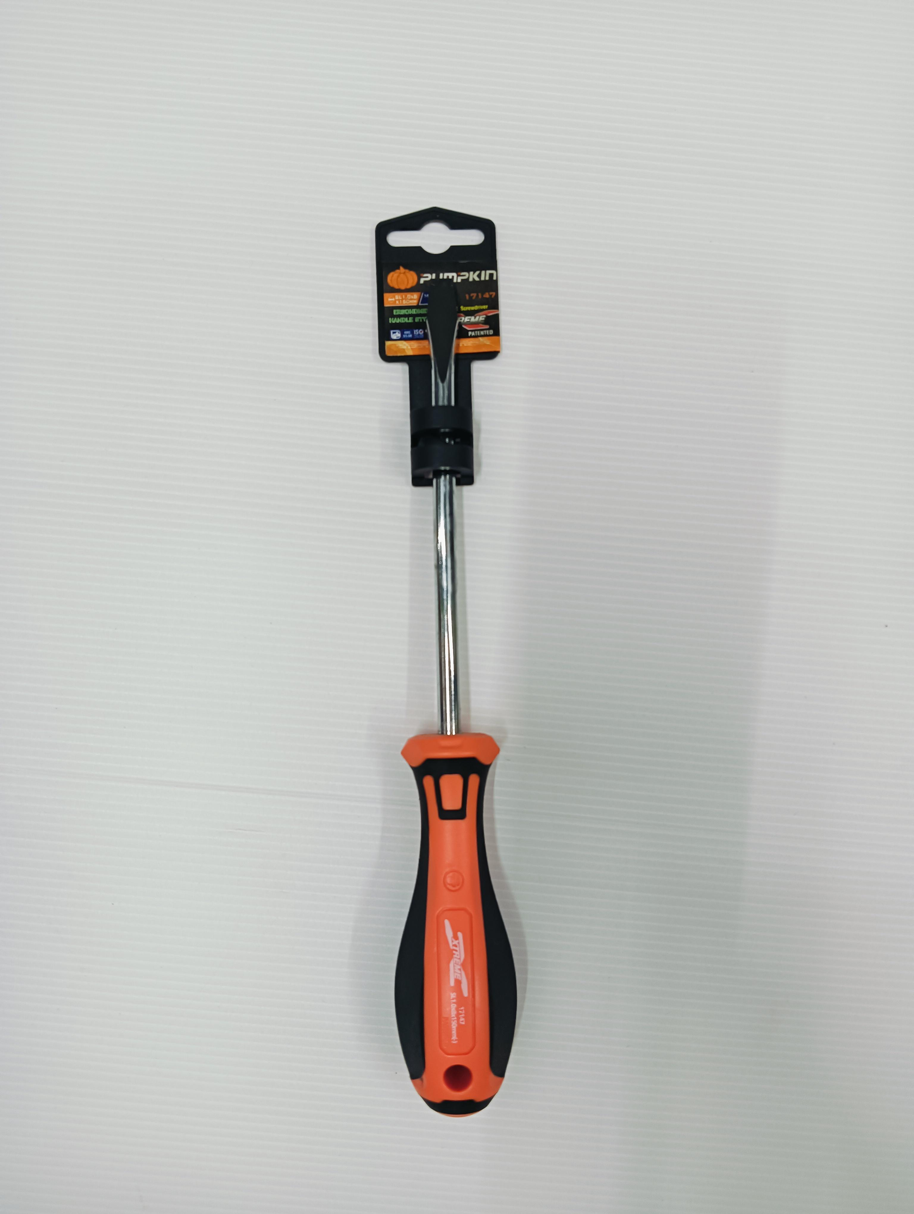PUMPKIN ไขควงด้ามยาง รุ่น XTREME SL1.0x8x150mm(-) PUMPKIN ไขควงด้ามยาง รุ่น XTREME SL1.0x8x150mm(-) - ดำรงค์โฮมพลัส