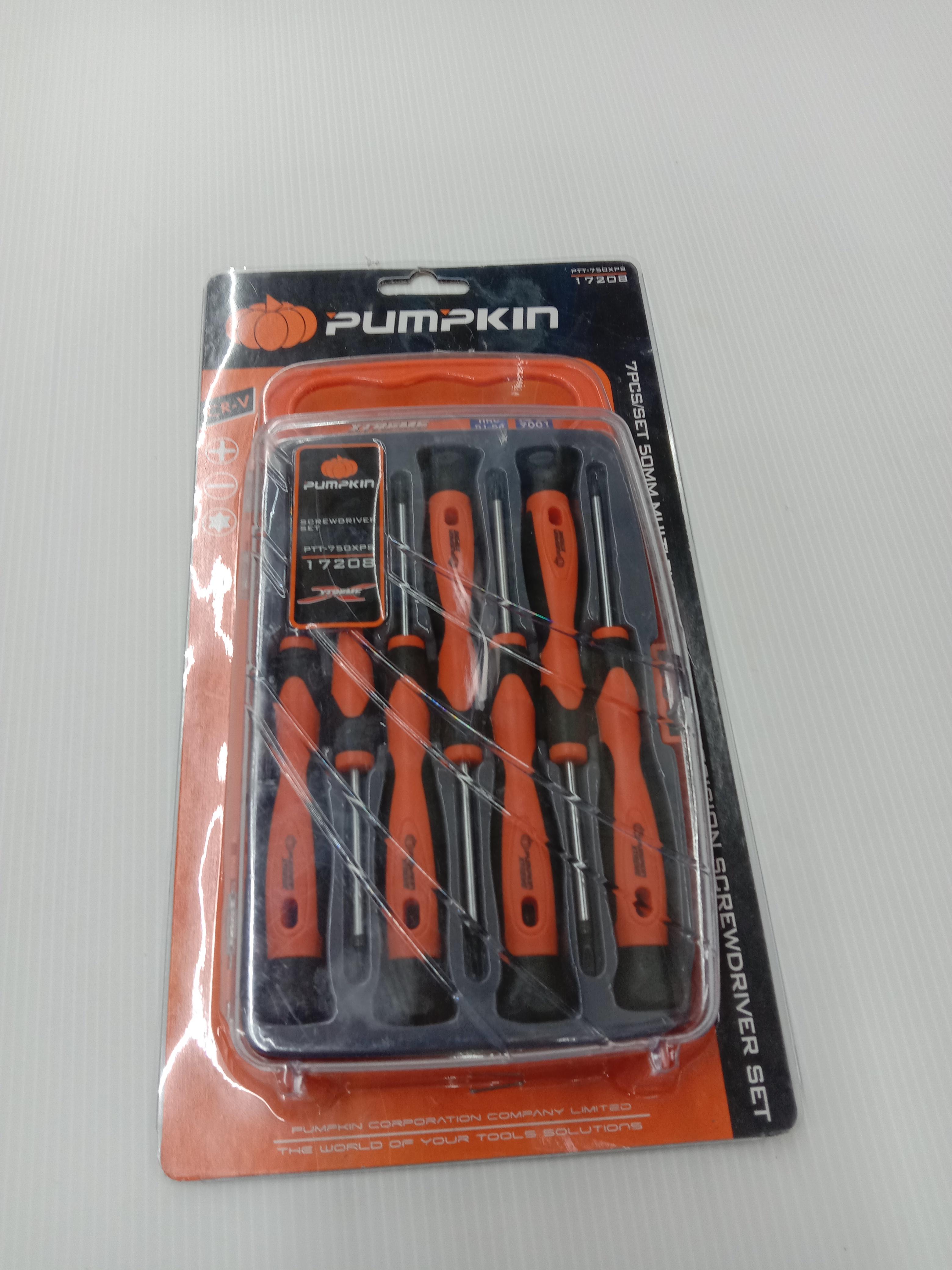 PUMPKIN ชุดไขควงจิ๋วอเนกประสงค์ยาว50mmCR-V 7ตัว/ชุด PTT-750XPS