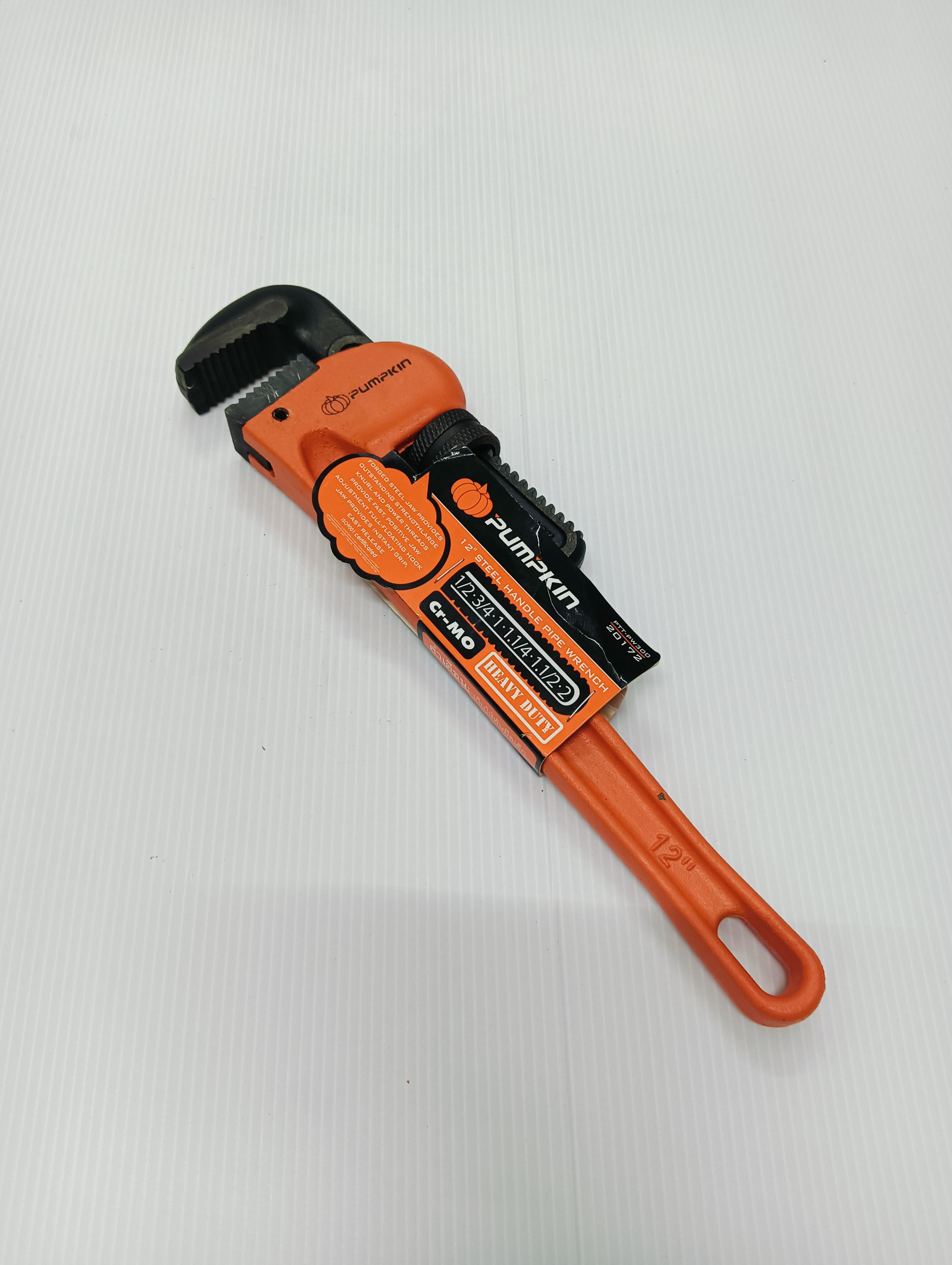 PUMPKIN ประแจจับแป็ปขาเดี่ยวCR-MO 12 HEAVY DUTY PTT-PW300 PUMPKIN ประแจจับแป็ปขาเดี่ยวCR-MO 12 HEAVY DUTY PTT-PW300 - ดำรงค์โฮมพลัส