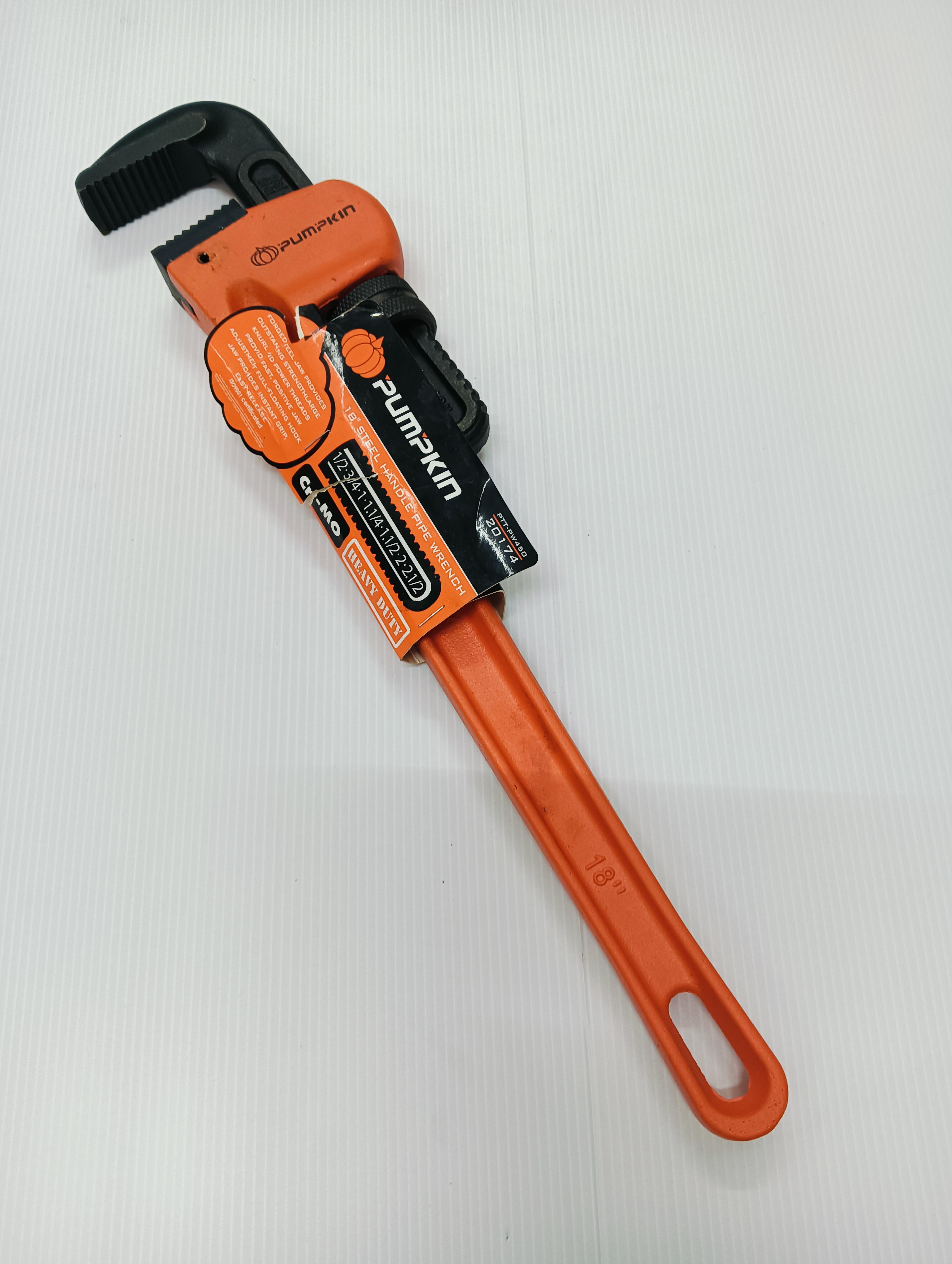 PUMPKIN ประแจจับแป็ปขาเดี่ยวCR-MO 18 HEAVY DUTY PTT-PW450 PUMPKIN ประแจจับแป็ปขาเดี่ยวCR-MO 18 HEAVY DUTY PTT-PW450 - ดำรงค์โฮมพลัส