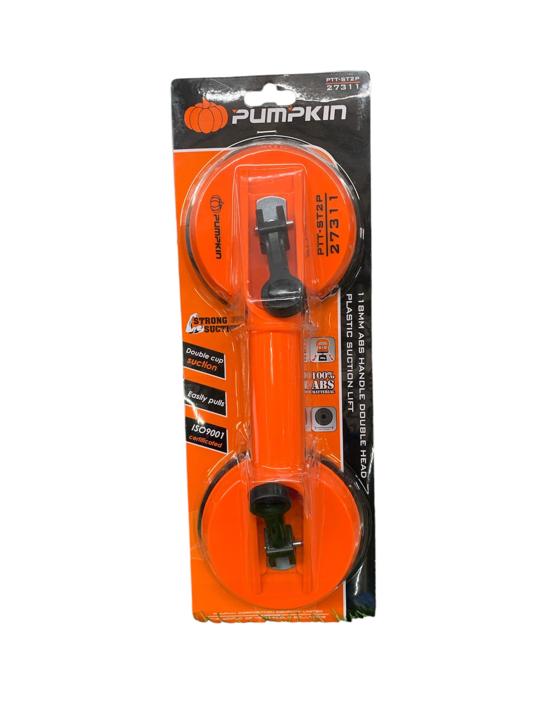 PUMPKIN ตัวดูดกระจก118mm. 2ถ้วย ด้ามABS PTT-ST2P PUMPKIN ตัวดูดกระจก118mm. 2ถ้วย ด้ามABS PTT-ST2P - ดำรงค์โฮมพลัส