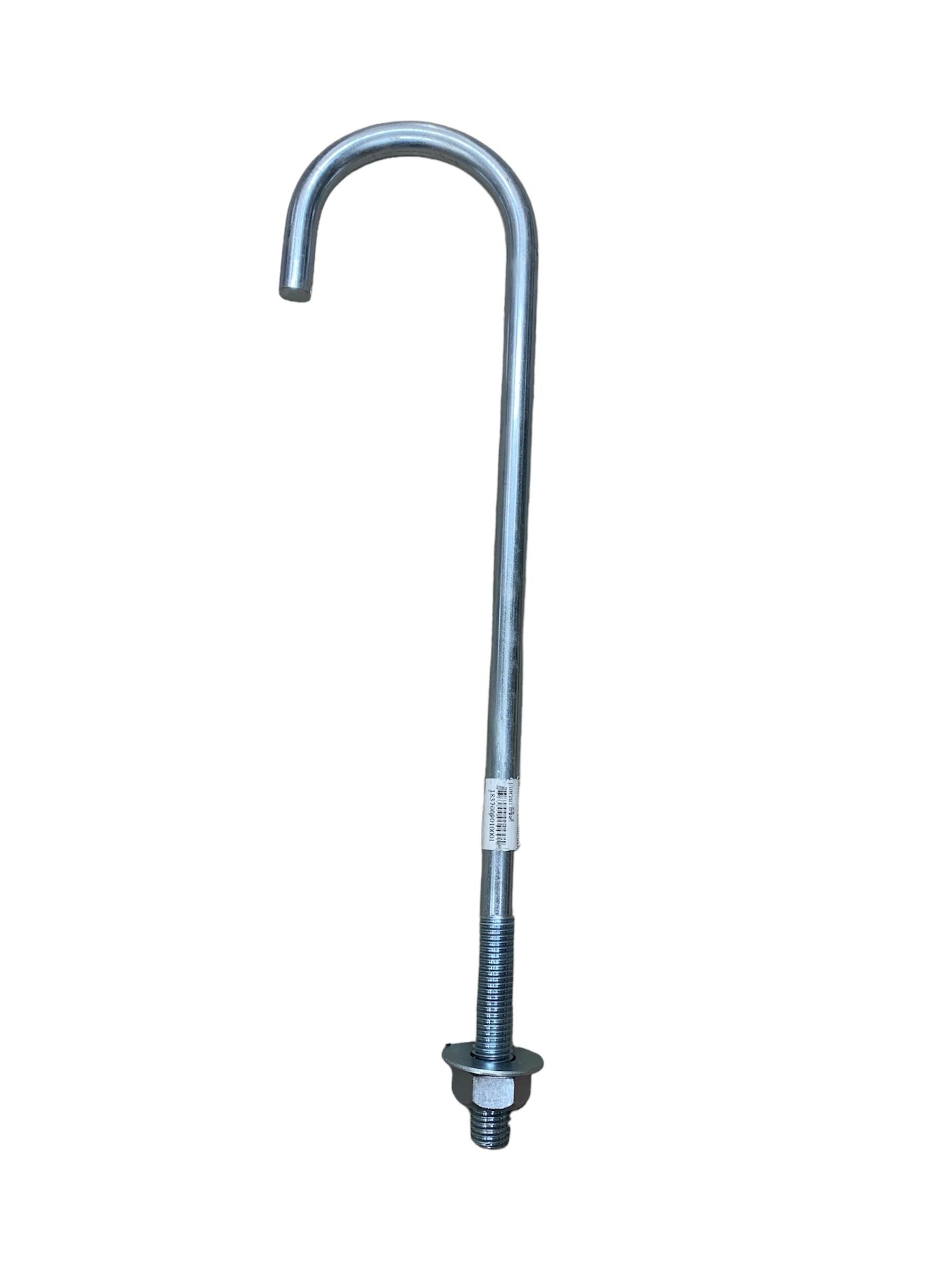 เจโบลท์ M12x500มม. น็อต1/แหวน1 สีซิงค์ เจโบลท์ M12x500มม. น็อต1/แหวน1 สีซิงค์ - ดำรงค์โฮมพลัส