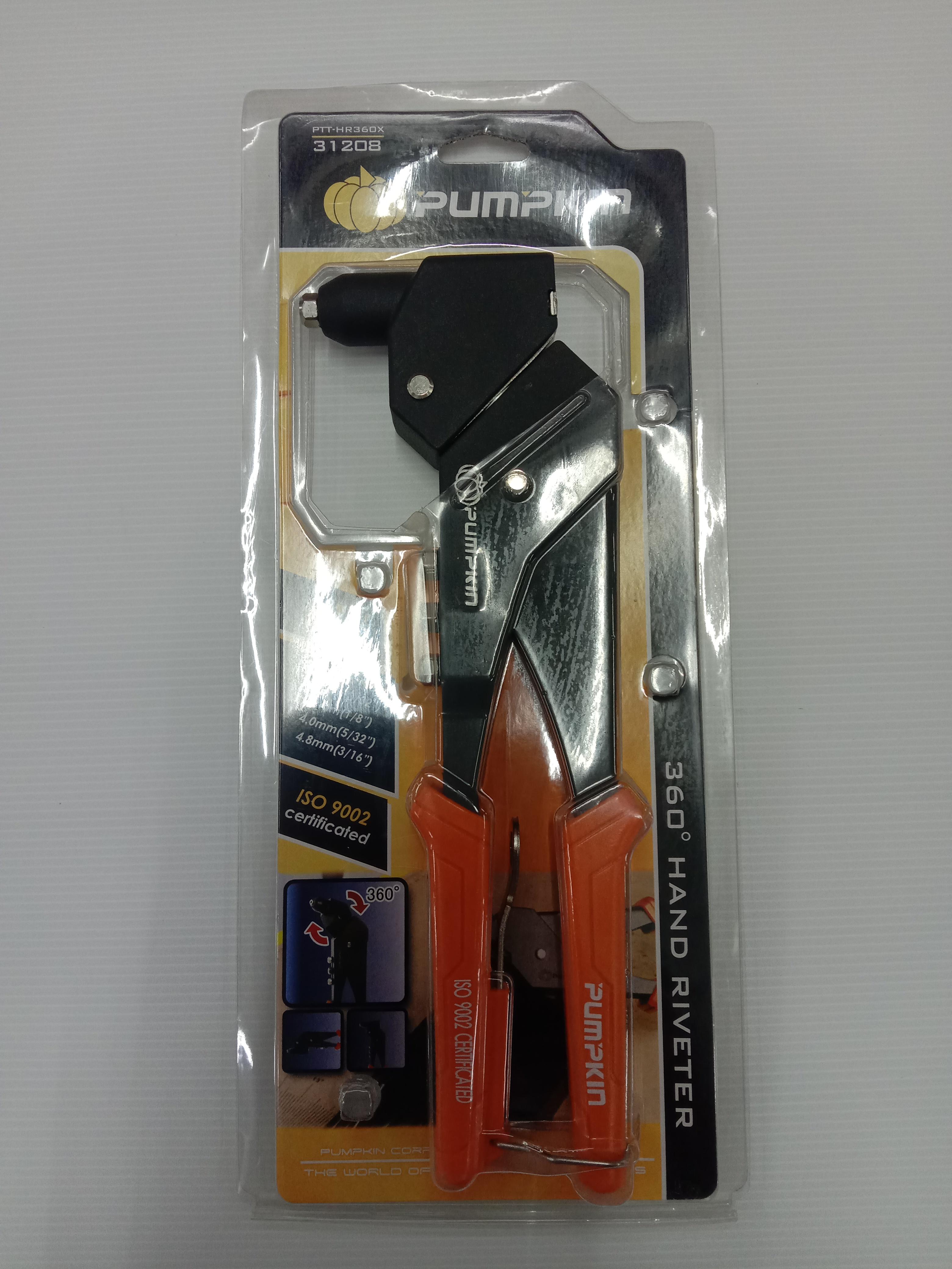 PUMPKIN คีมย้ำปรับหัว360องศา PTT-HR360X