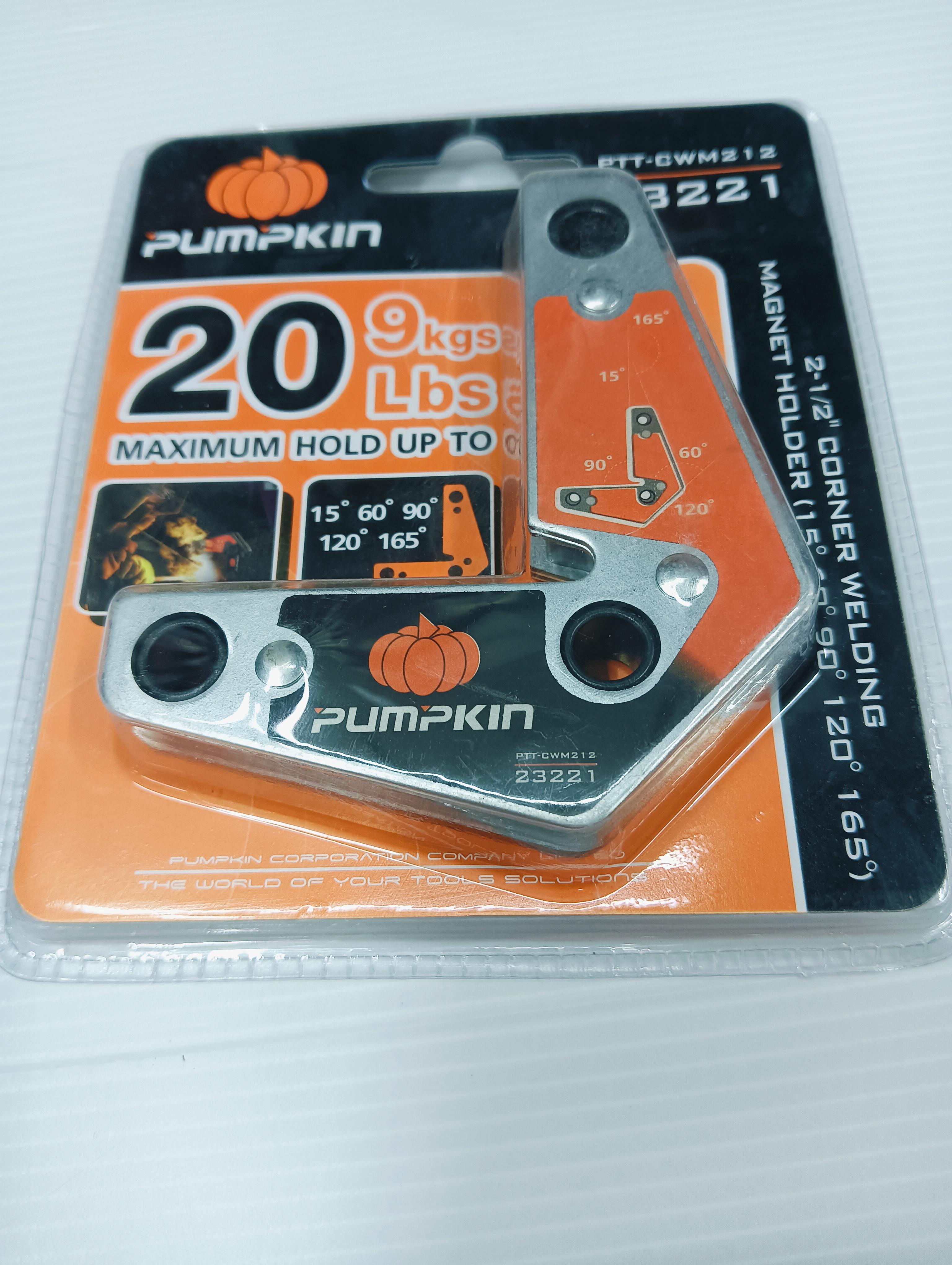 PUMPKIN แม่เหล็กจับฉากงานเชื่อม มุมใน/มุมนอก 2-1/2 (15,60,90,120,165องศา) PTT-CWM212 PUMPKIN แม่เหล็กจับฉากงานเชื่อม มุมใน/มุมนอก 2-1/2 (15,60,90,120,165องศา) PTT-CWM212 - ดำรงค์โฮมพลัส