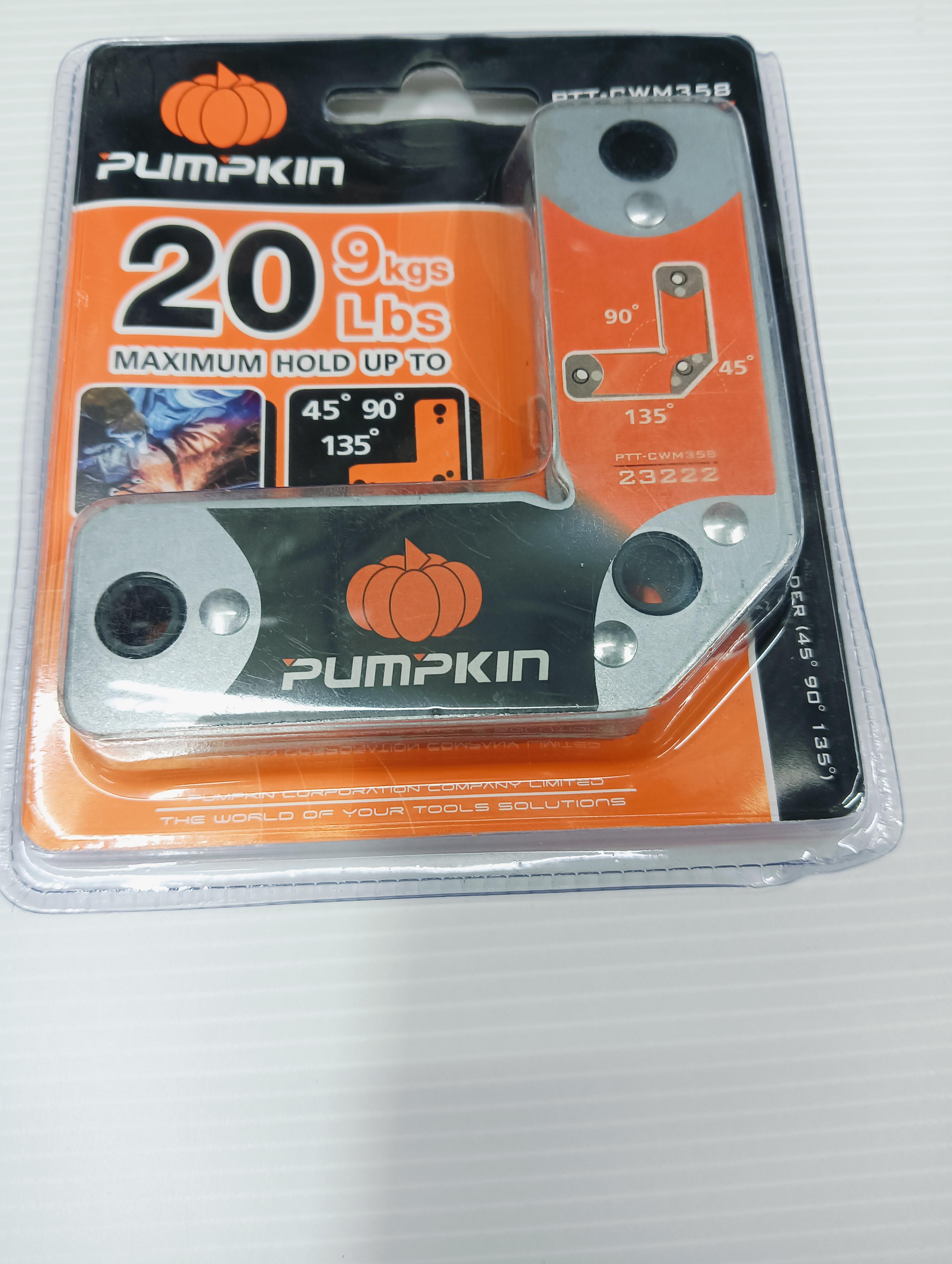 PUMPKIN แม่เหล็กจับฉากงานเชื่อม มุมใน/มุมนอก 3-5/8 (45,90,135องศา) PTT-CWM358 PUMPKIN แม่เหล็กจับฉากงานเชื่อม มุมใน/มุมนอก 3-5/8 (45,90,135องศา) PTT-CWM358 - ดำรงค์โฮมพลัส