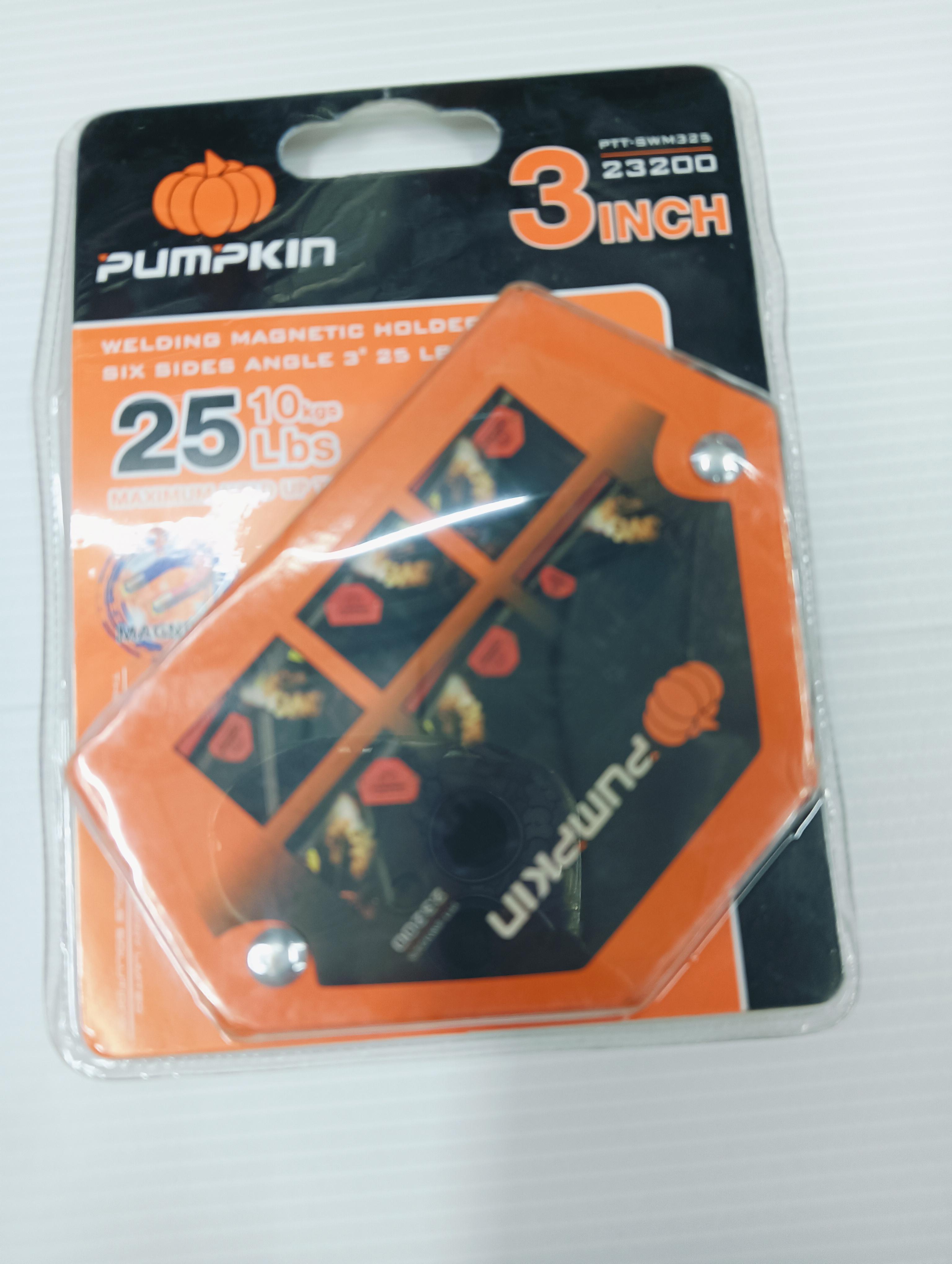 PUMPKIN แม่เหล็กจับฉากลูกศรงานเชื่อม 325 Lbs PTT-AWM325 PUMPKIN แม่เหล็กจับฉากลูกศรงานเชื่อม 325 Lbs PTT-AWM325 - ดำรงค์โฮมพลัส