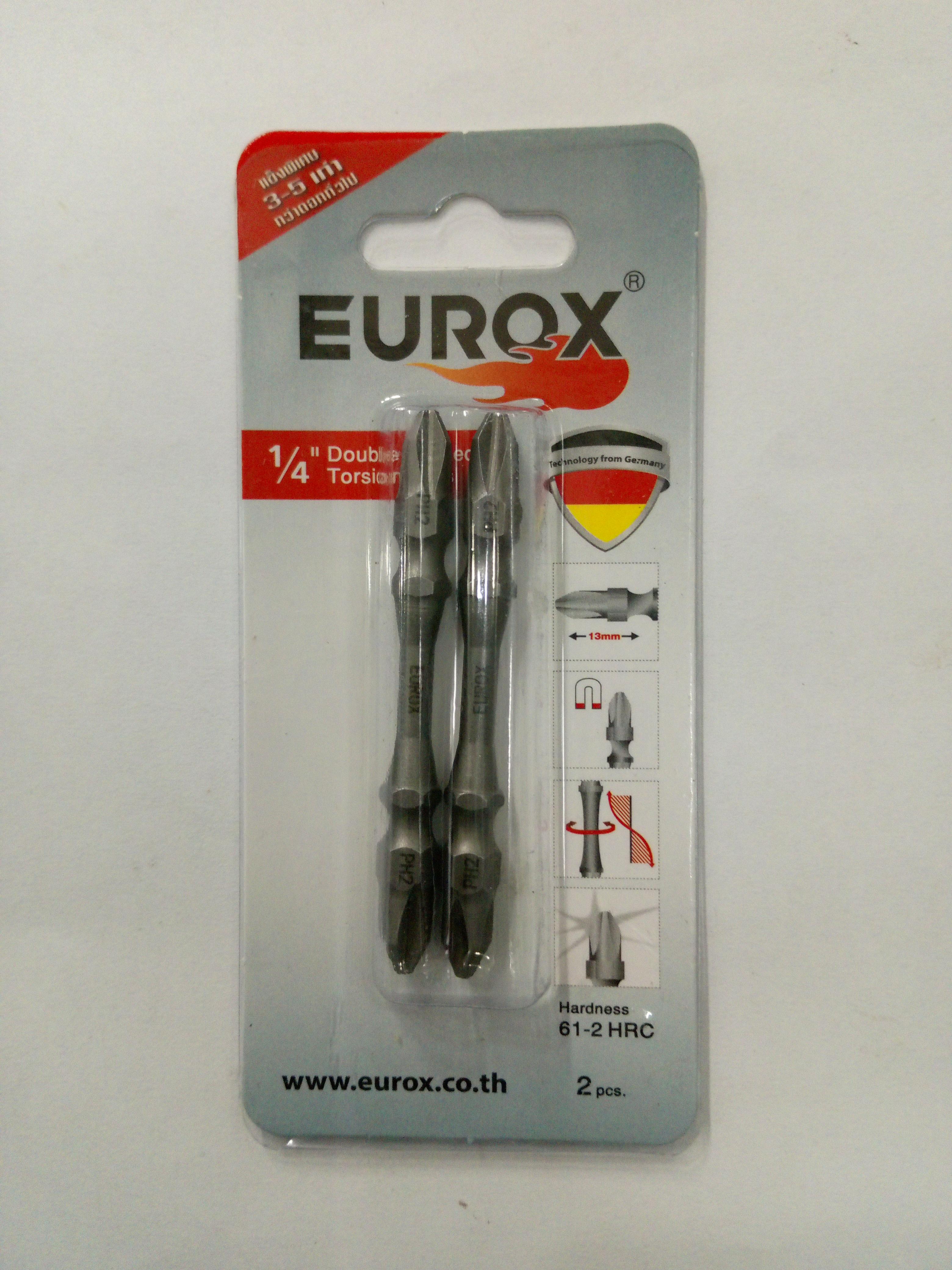EUROX ดอกไขควงเยอรมัน 2PHx65 (แพ็ค2) EUROX ดอกไขควงเยอรมัน 2PHx65 (แพ็ค2) - ดำรงค์โฮมพลัส