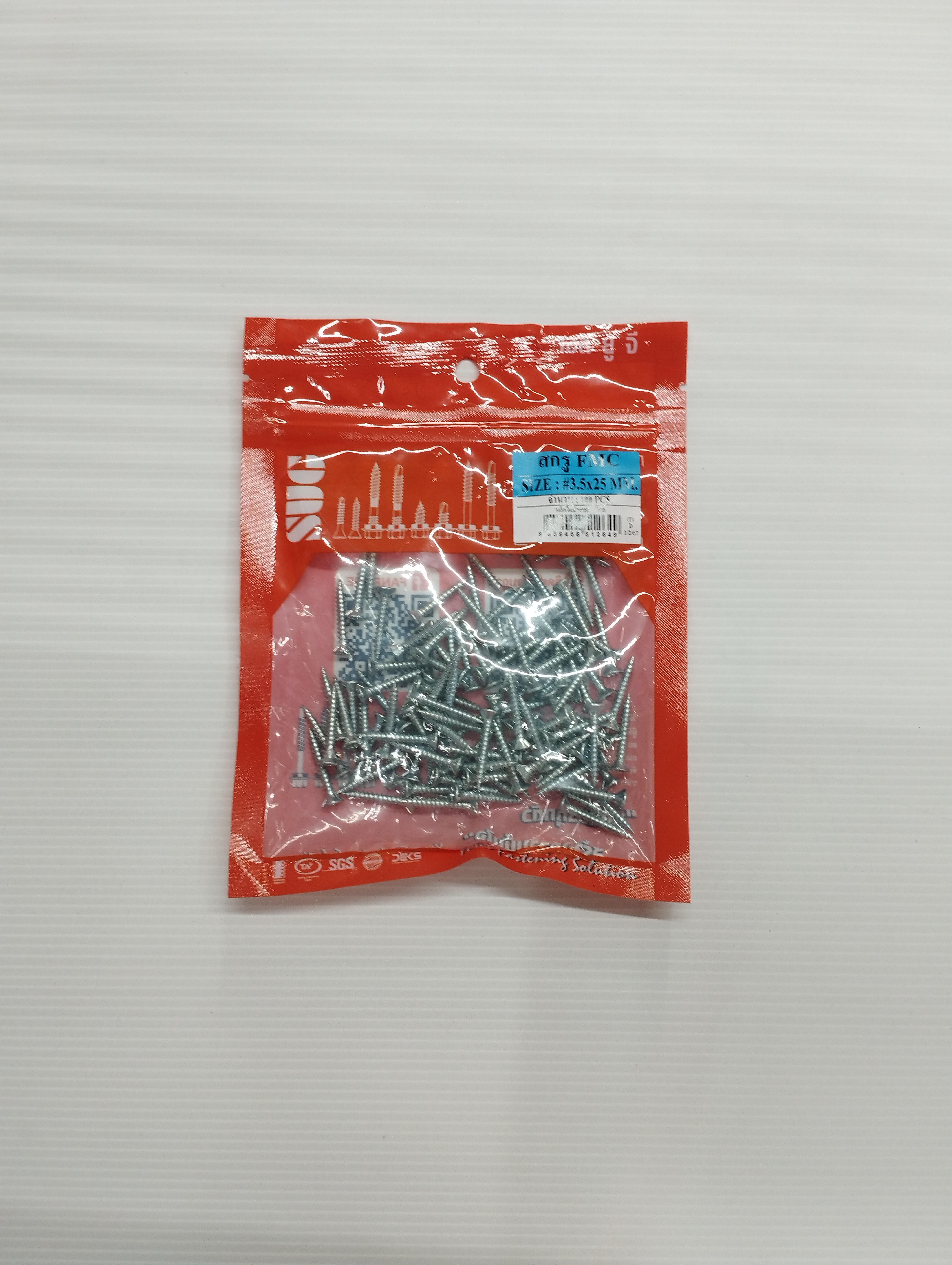SUG สกรูยึดแผ่นเรียบ FMC ห่อ100 #3.5*25มม. SUG สกรูยึดแผ่นเรียบ FMC ห่อ100 #3.5*25มม. - ดำรงค์โฮมพลัส