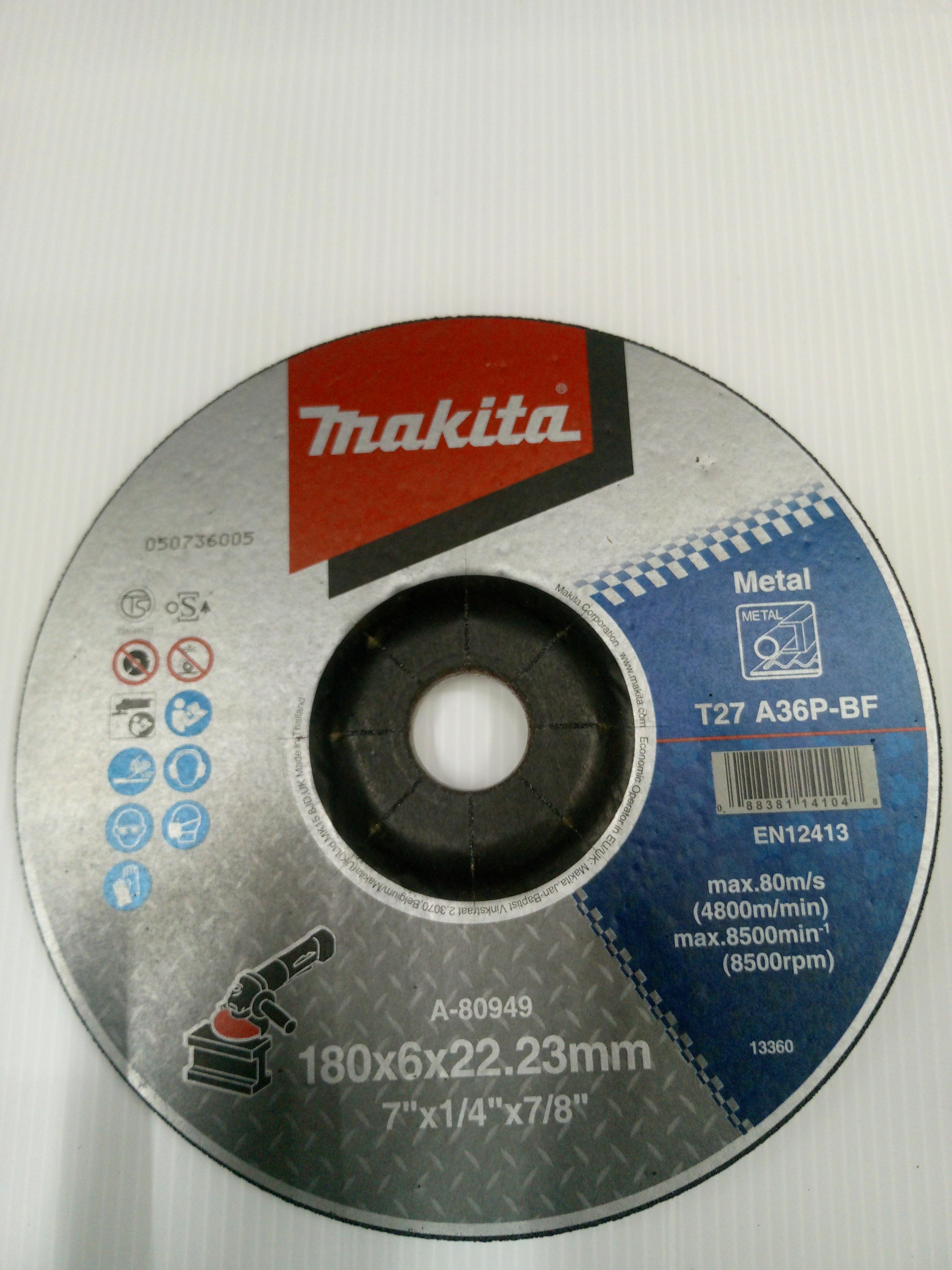 MAKITA แผ่นเจียร์ 7*6มิลหนา ดำA36 A-80949 MAKITA แผ่นเจียร์ 7*6มิลหนา ดำA36 A-80949 - ดำรงค์โฮมพลัส