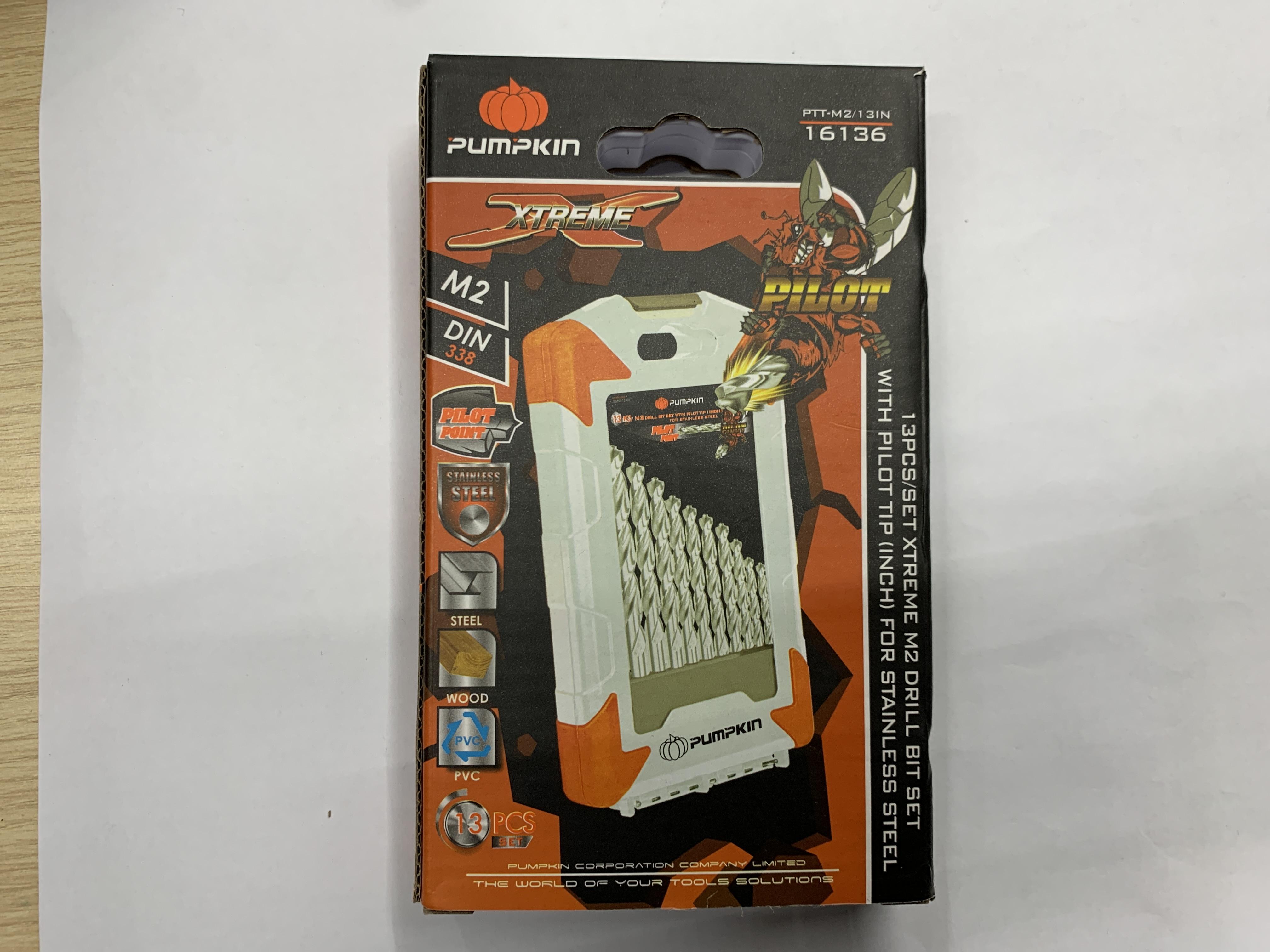 PUMPKIN ชุดดอกสว่านPilot Tip (INCH) Xtreme M2 13pcs/set PTT-M2/13IN 16136