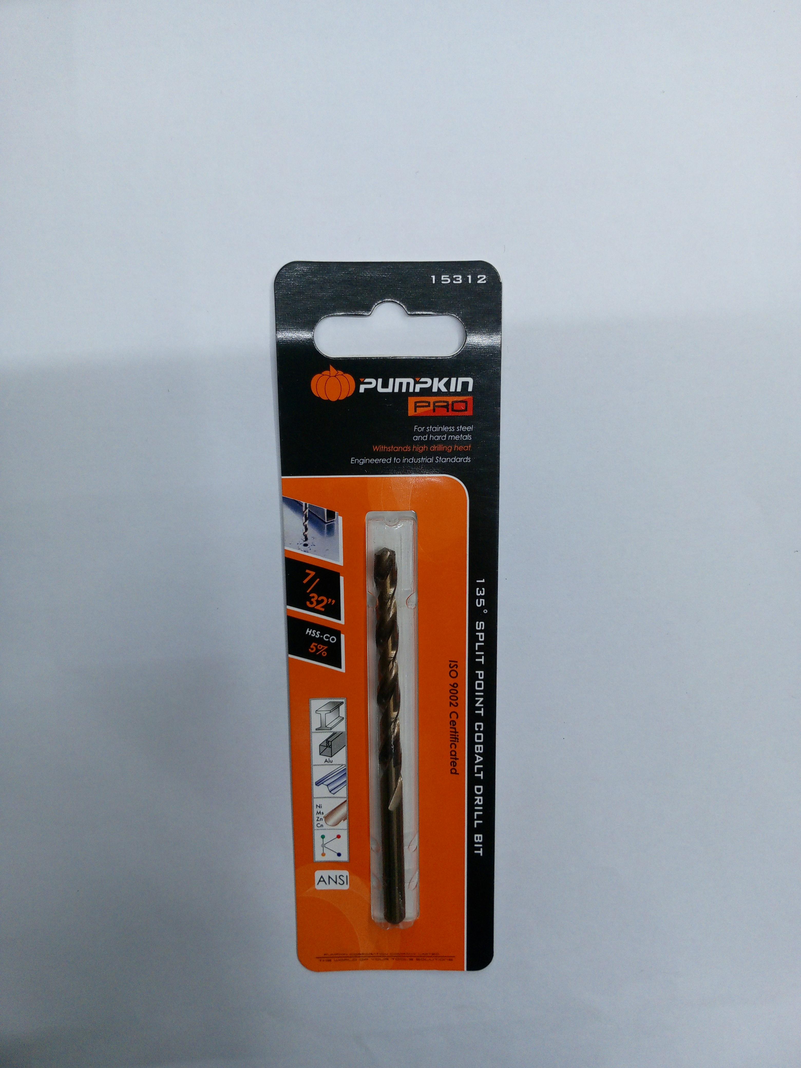 PUMPKIN ดอกสว่านโคบอลต์ ก้านกลม เจาะเหล็ก PRO 7/32นิ้ว PUMPKIN ดอกสว่านโคบอลต์ ก้านกลม เจาะเหล็ก PRO 7/32นิ้ว - ดำรงค์โฮมพลัส
