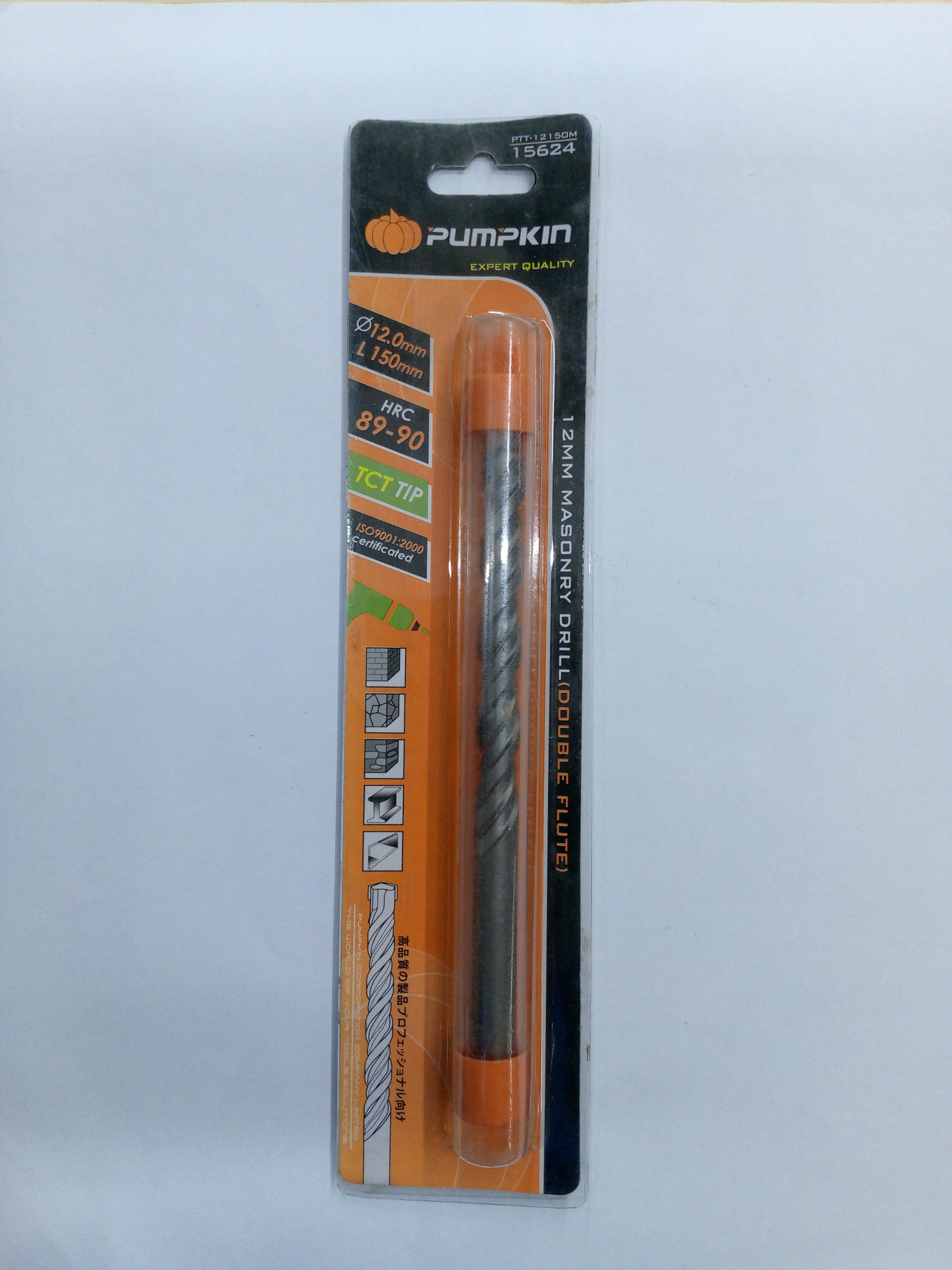 PUMPKIN ดอกสว่านเจาะปูนแกนกลม 12X150 PUMPKIN ดอกสว่านเจาะปูนแกนกลม 12X150 - ดำรงค์โฮมพลัส