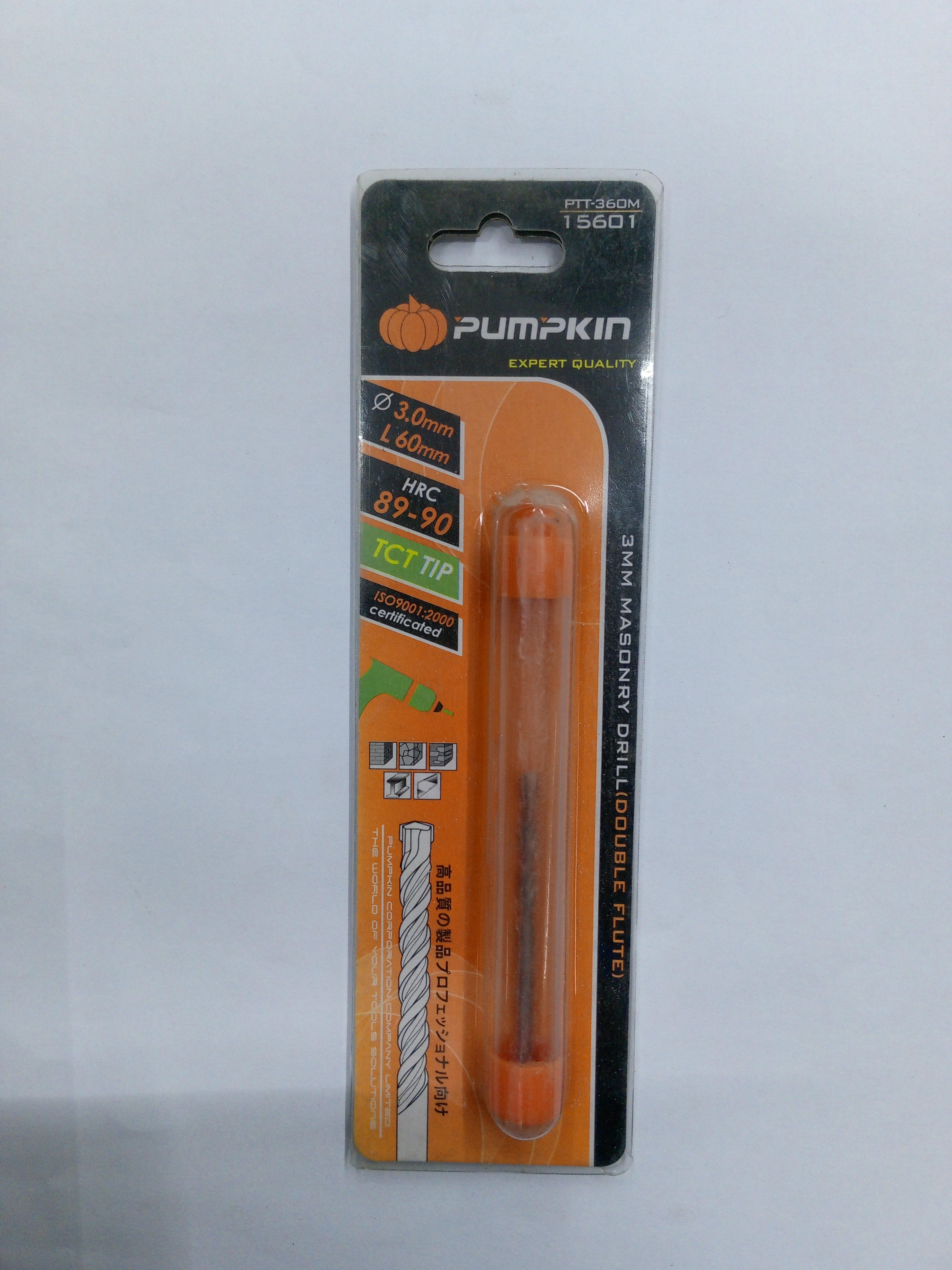 PUMPKIN ดอกสว่านเจาะปูนแกนกลม 3 x 60 PUMPKIN ดอกสว่านเจาะปูนแกนกลม 3 x 60 - ดำรงค์โฮมพลัส