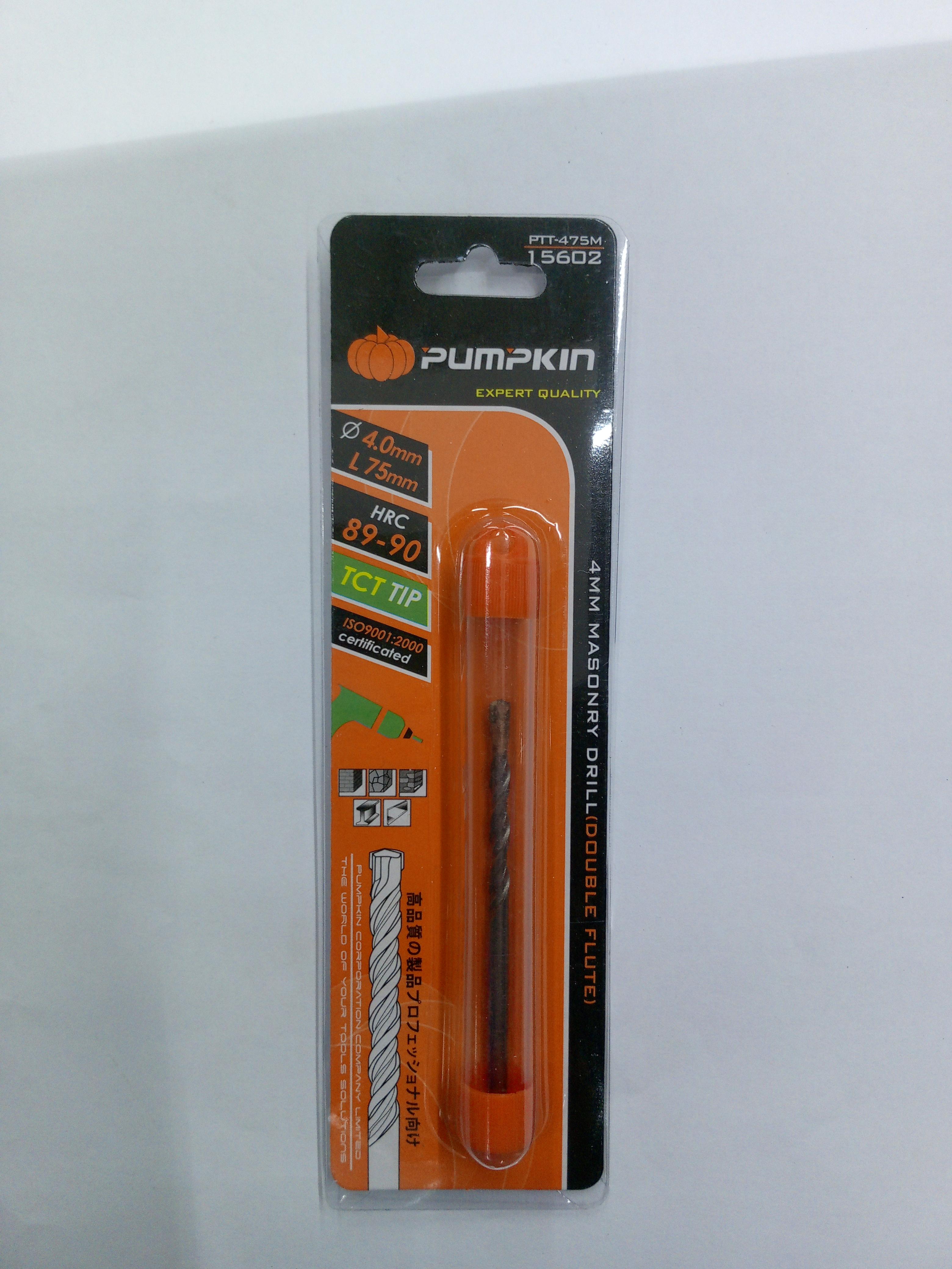PUMPKIN ดอกสว่านเจาะปูนแกนกลม 4 x 75 PUMPKIN ดอกสว่านเจาะปูนแกนกลม 4 x 75 - ดำรงค์โฮมพลัส