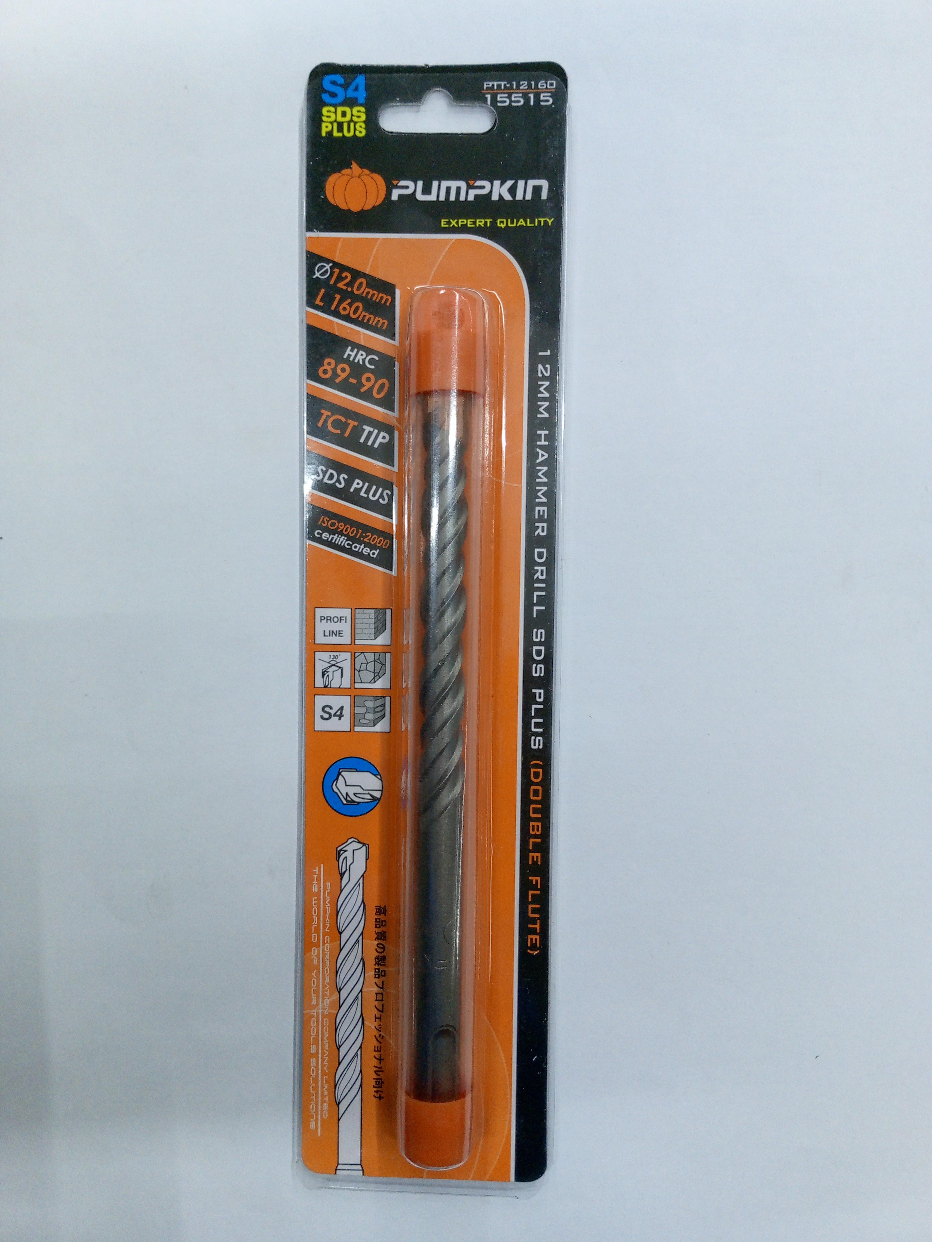 PUMPKIN ดอกสว่านโรตารี่ 12*160มม. PUMPKIN ดอกสว่านโรตารี่ 12*160มม. - ดำรงค์โฮมพลัส