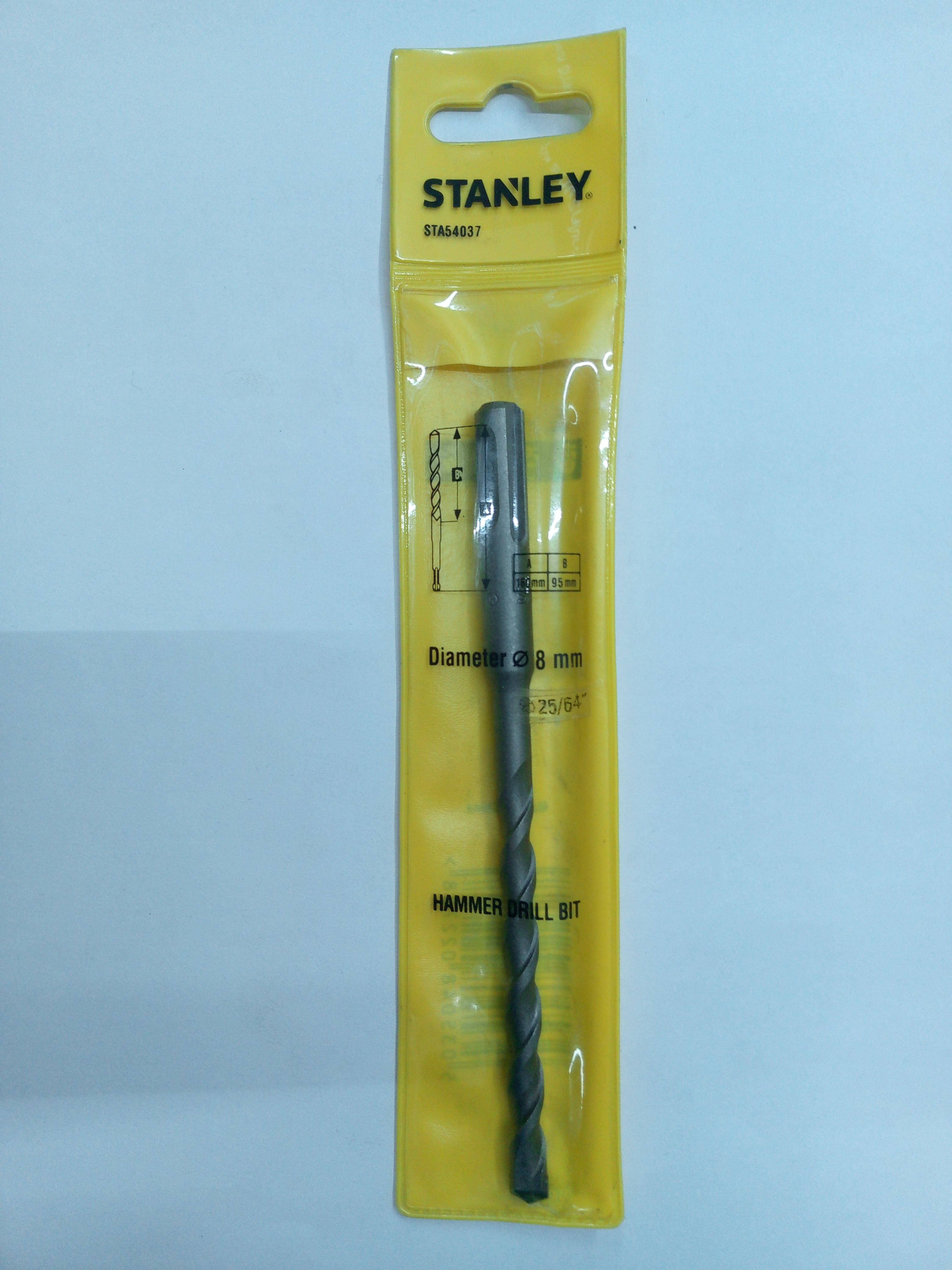 STANLEY ดอกสว่าน SDSplus ขนาดเล็ก เจาะปูน โรตารี 54037 8*160 STANLEY ดอกสว่าน SDSplus ขนาดเล็ก เจาะปูน โรตารี 54037 8*160 - ดำรงค์โฮมพลัส