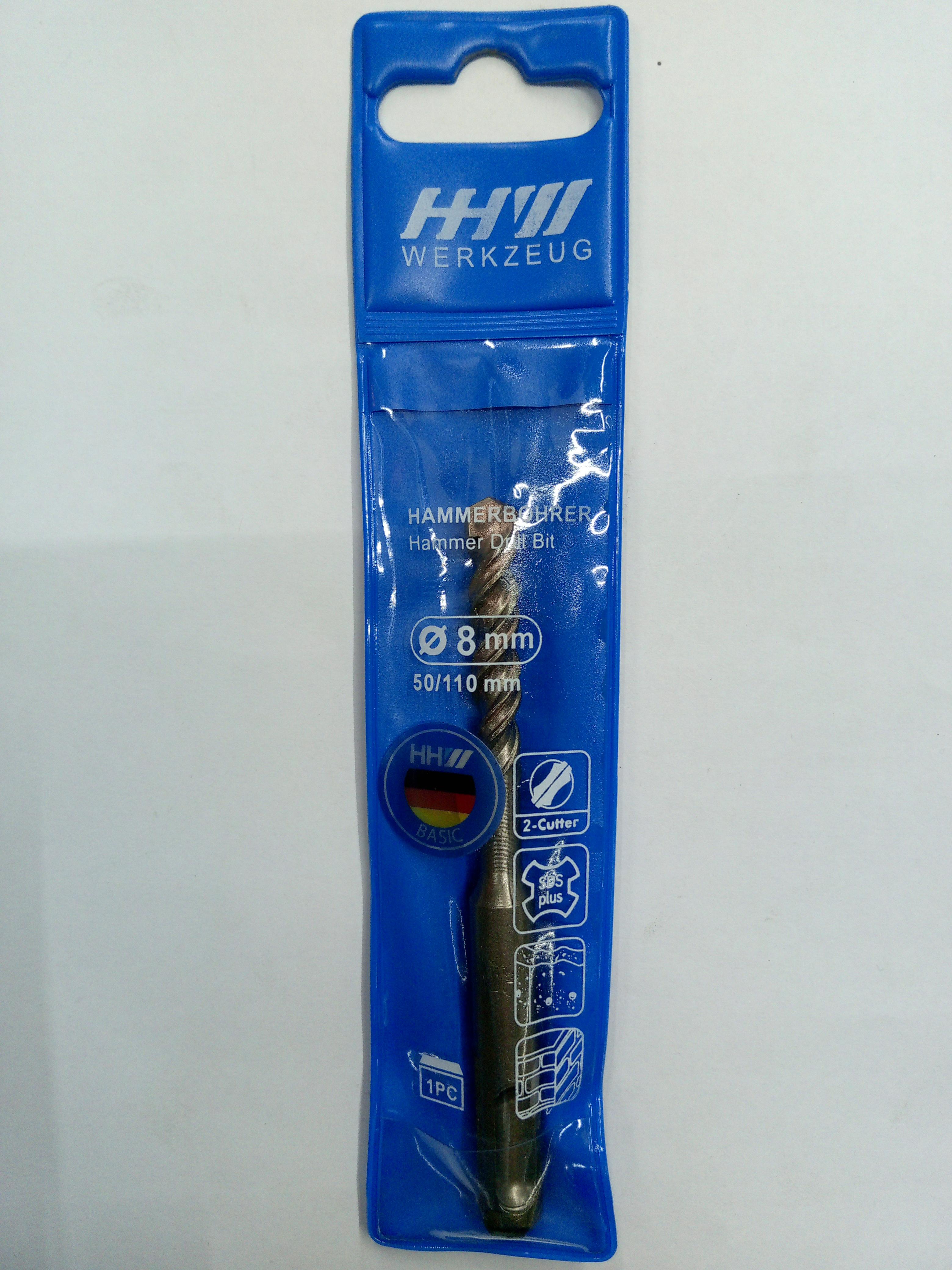HHW ดอกสว่านโรตารี่ 2 - คัตเตอร์ 8.0x110มม HHW ดอกสว่านโรตารี่ 2 - คัตเตอร์ 8.0x110มม - ดำรงค์โฮมพลัส