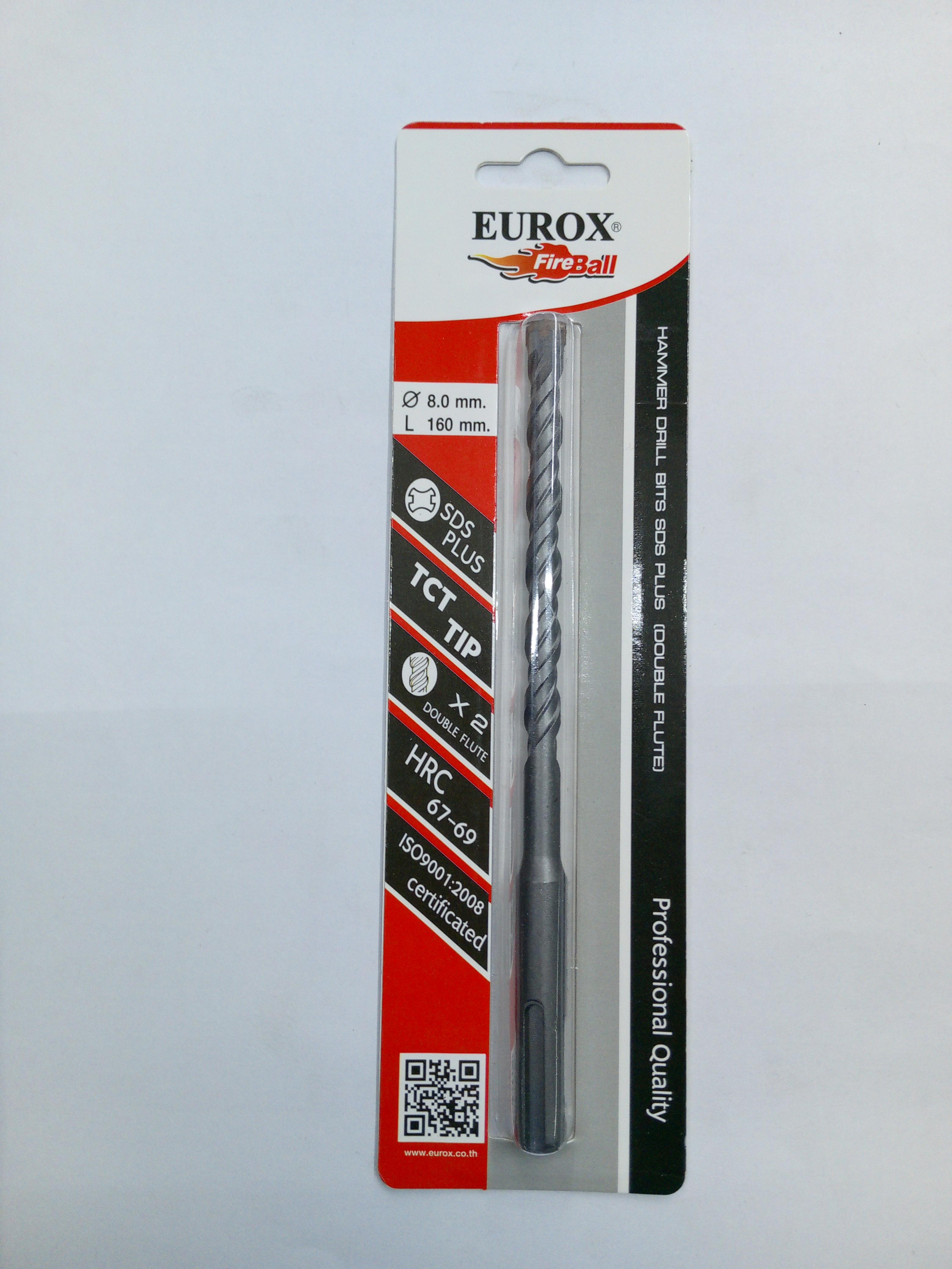 ดอกสว่านโรตารี่ SDS PLUS 8*160 EUROX ดอกสว่านโรตารี่ SDS PLUS 8*160 EUROX - ดำรงค์โฮมพลัส