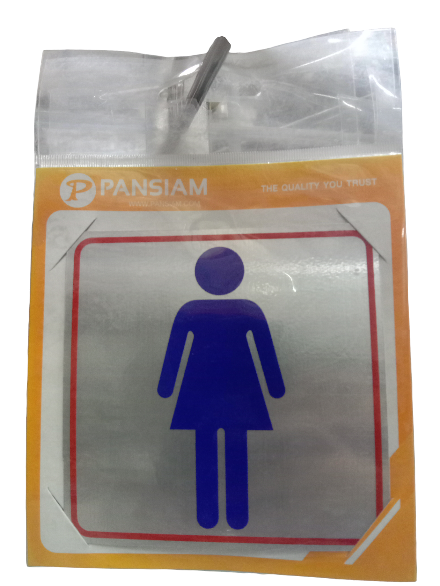 ป้ายสัญลักษณ์ ห้องน้ำหญิง THS06 10*10ซม. ป้ายสัญลักษณ์ ห้องน้ำหญิง THS06 10*10ซม. - ดำรงค์โฮมพลัส