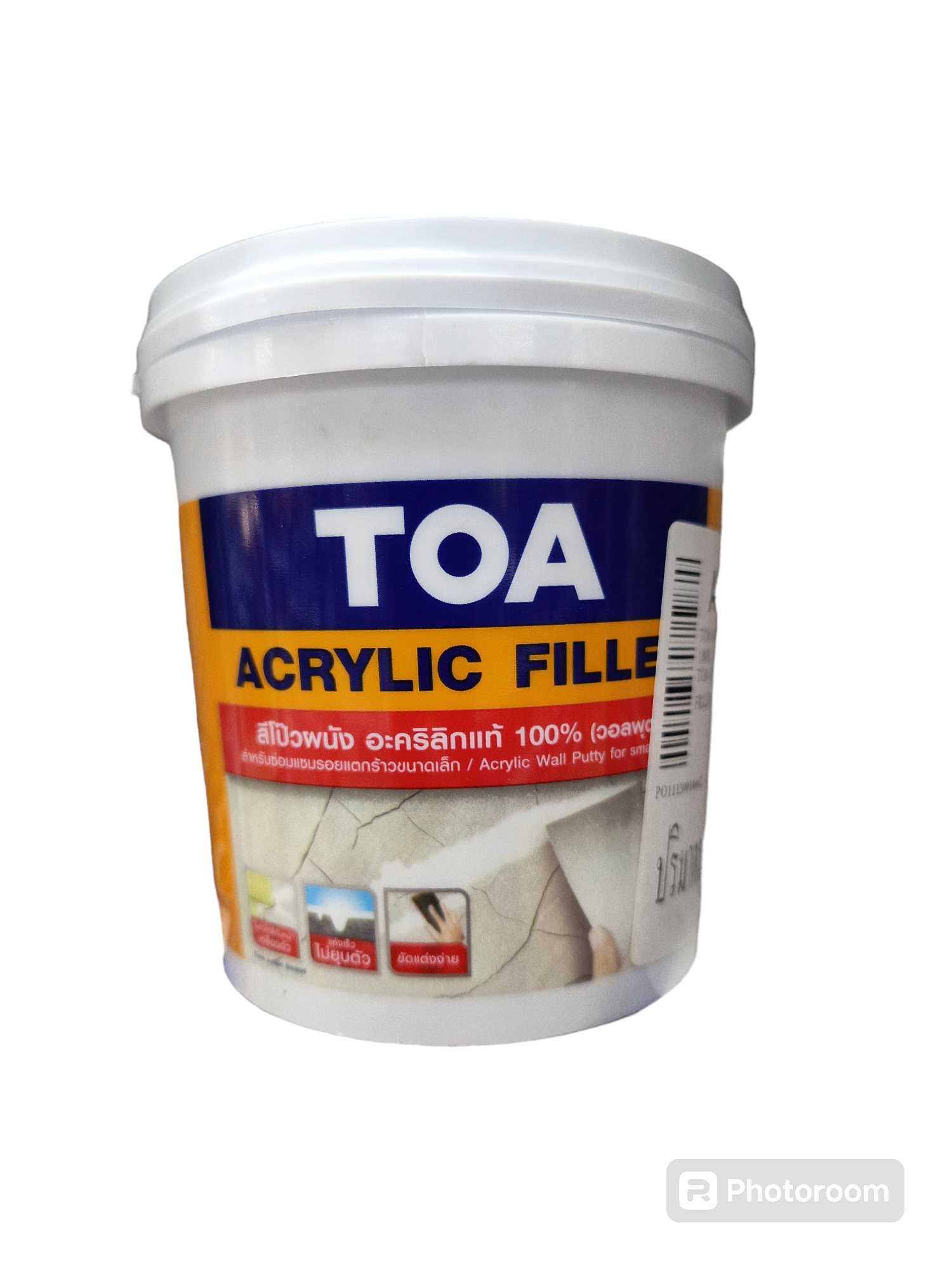 TOA สีเคมีโป้ว อะคริลิคฟิลเลอร์100% ALFIL (1/8กล) TOA สีเคมีโป้ว อะคริลิคฟิลเลอร์100% ALFIL (1/8กล) - ดำรงค์โฮมพลัส