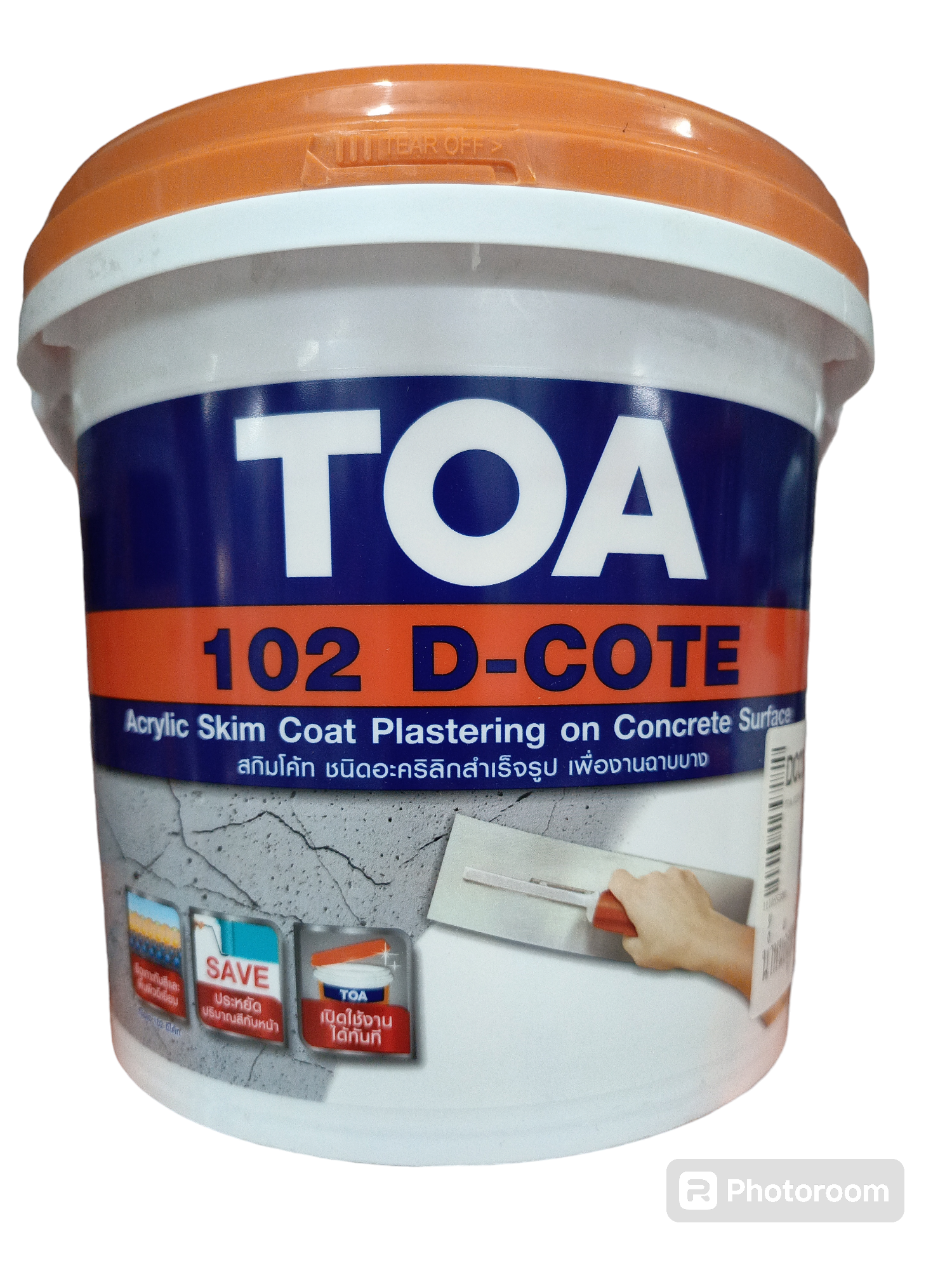 TOA สีโป้ว อะคริลิคสำเร็จรูป ดีโค้ท #102D-COAT (5กก) 1กล. TOA สีโป้ว อะคริลิคสำเร็จรูป ดีโค้ท #102D-COAT (5กก) 1กล. - ดำรงค์โฮมพลัส
