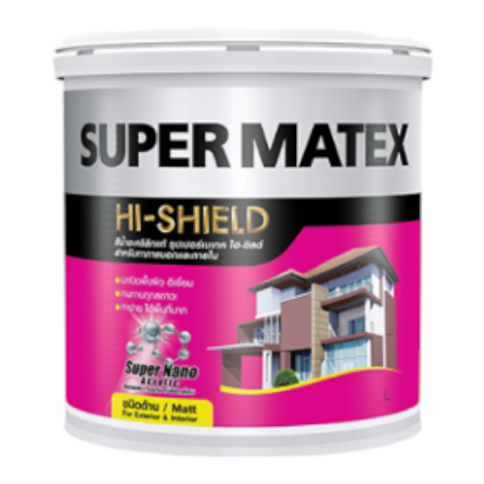 TOA สีน้ำ ภายนอก #SM912 SUPER MATEX (ชมพู) (กล)
