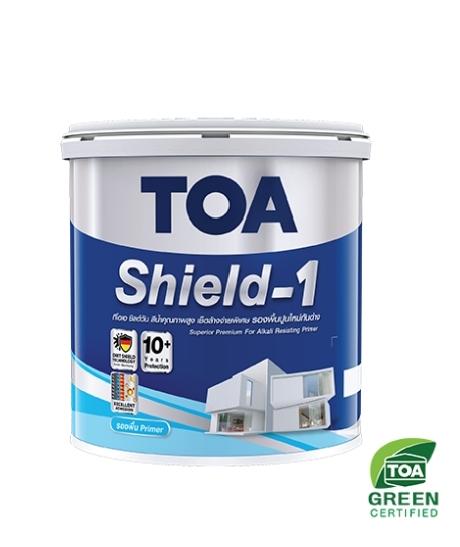 TOA สีรองพื้นปูนใหม่กันด่าง ชิลด์วัน นาโน #E1000 5กล.