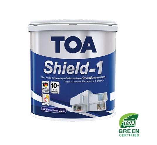 TOA สีน้ำภายนอก กึ่งเงา เบสA SHIELD 1 NANO (2.5กล)