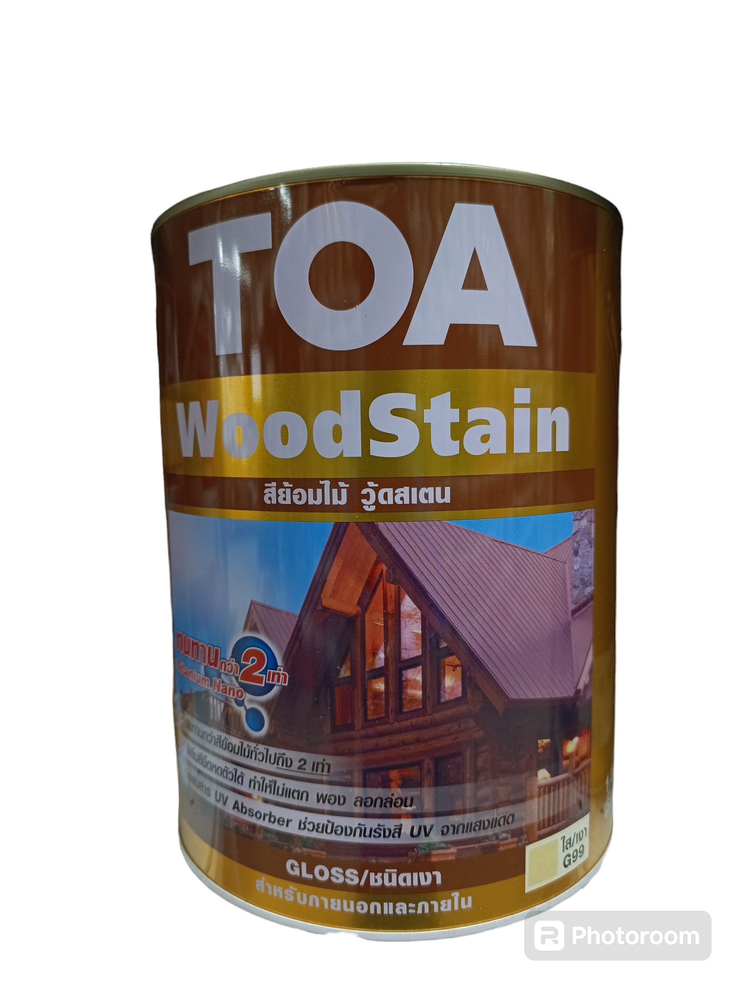 TOA สีย้อมไม้ ชนิดเงา #G-99 (เงาใส) (3.785ลิตร) TOA สีย้อมไม้ ชนิดเงา #G-99 (เงาใส) (3.785ลิตร) - ดำรงค์โฮมพลัส