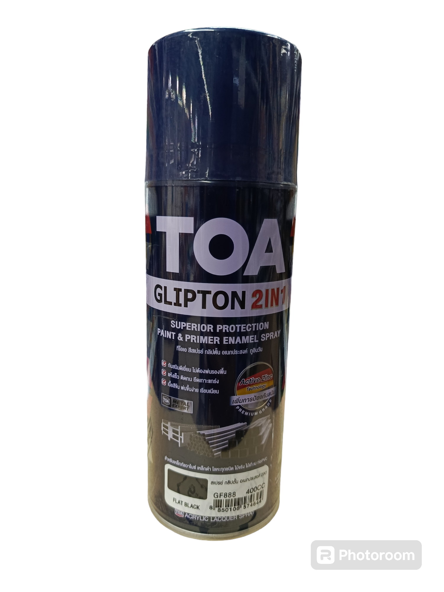 TOA สเปรย์ กลิปตั๊น GF888 400cc. สีดำด้าน TOA สเปรย์ กลิปตั๊น GF888 400cc. สีดำด้าน - ดำรงค์โฮมพลัส