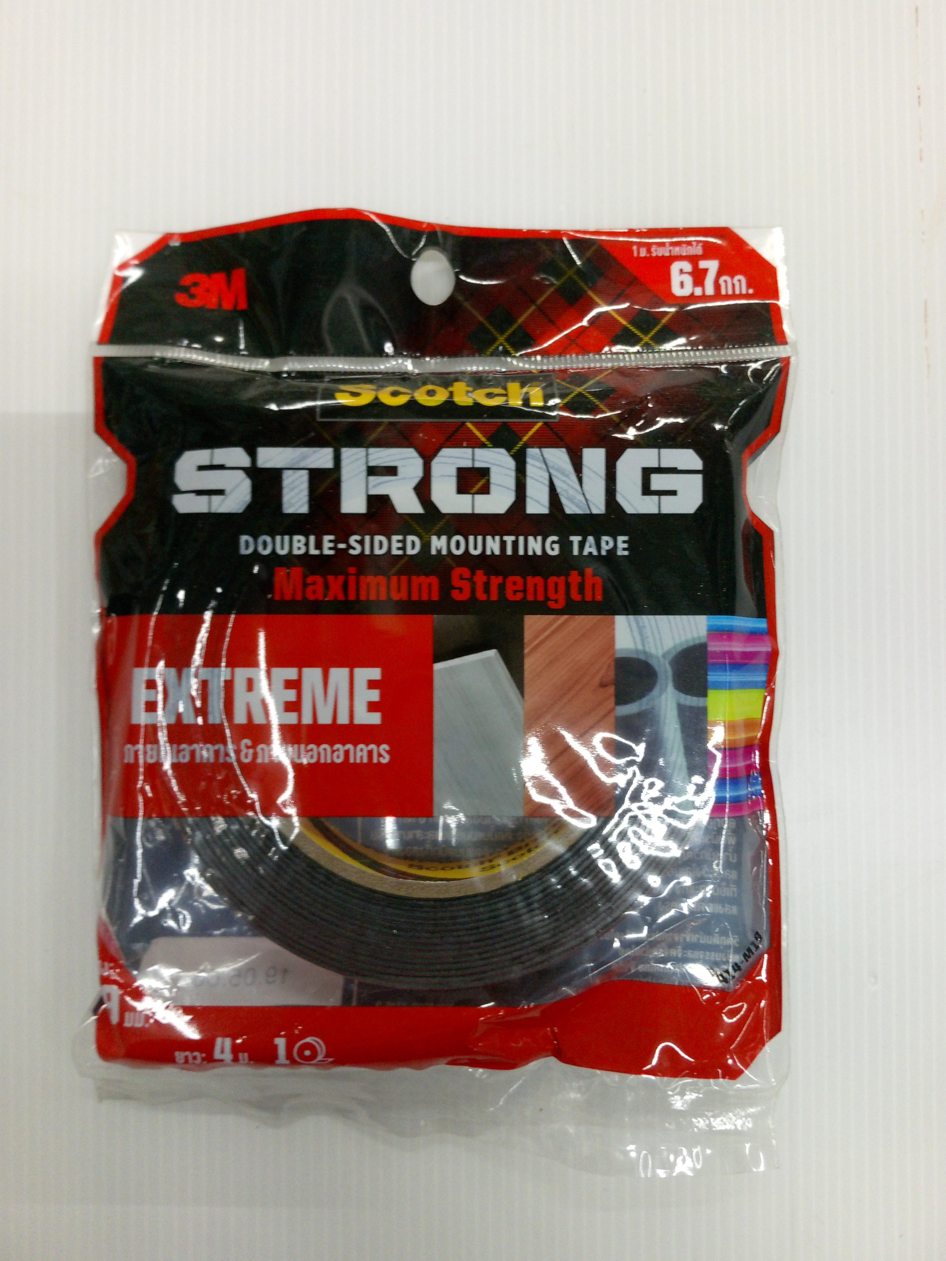 3M เทปอะคริลิค แรงยึดติดสูง 414# 19mm.*4m. สีดำ