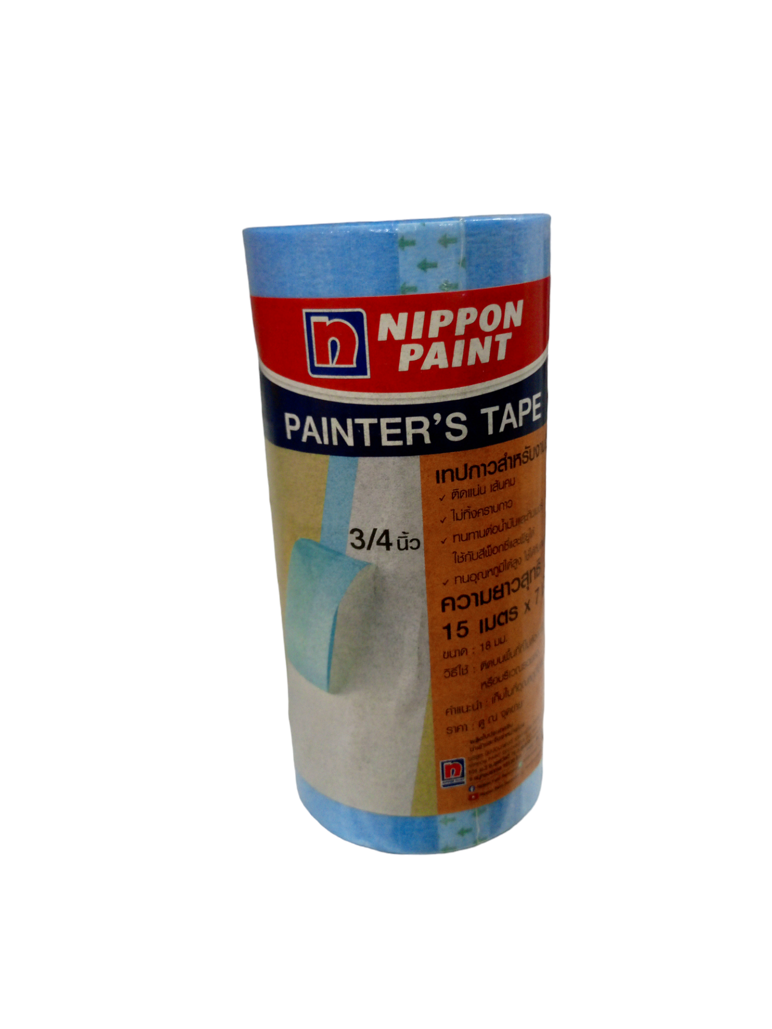 เทปกาวสำหรับงานสี 0.75นิ้ว PAINTER TAPE Q10 BATCH 20200714 เทปกาวสำหรับงานสี 0.75นิ้ว PAINTER TAPE Q10 BATCH 20200714 - ดำรงค์โฮมพลัส