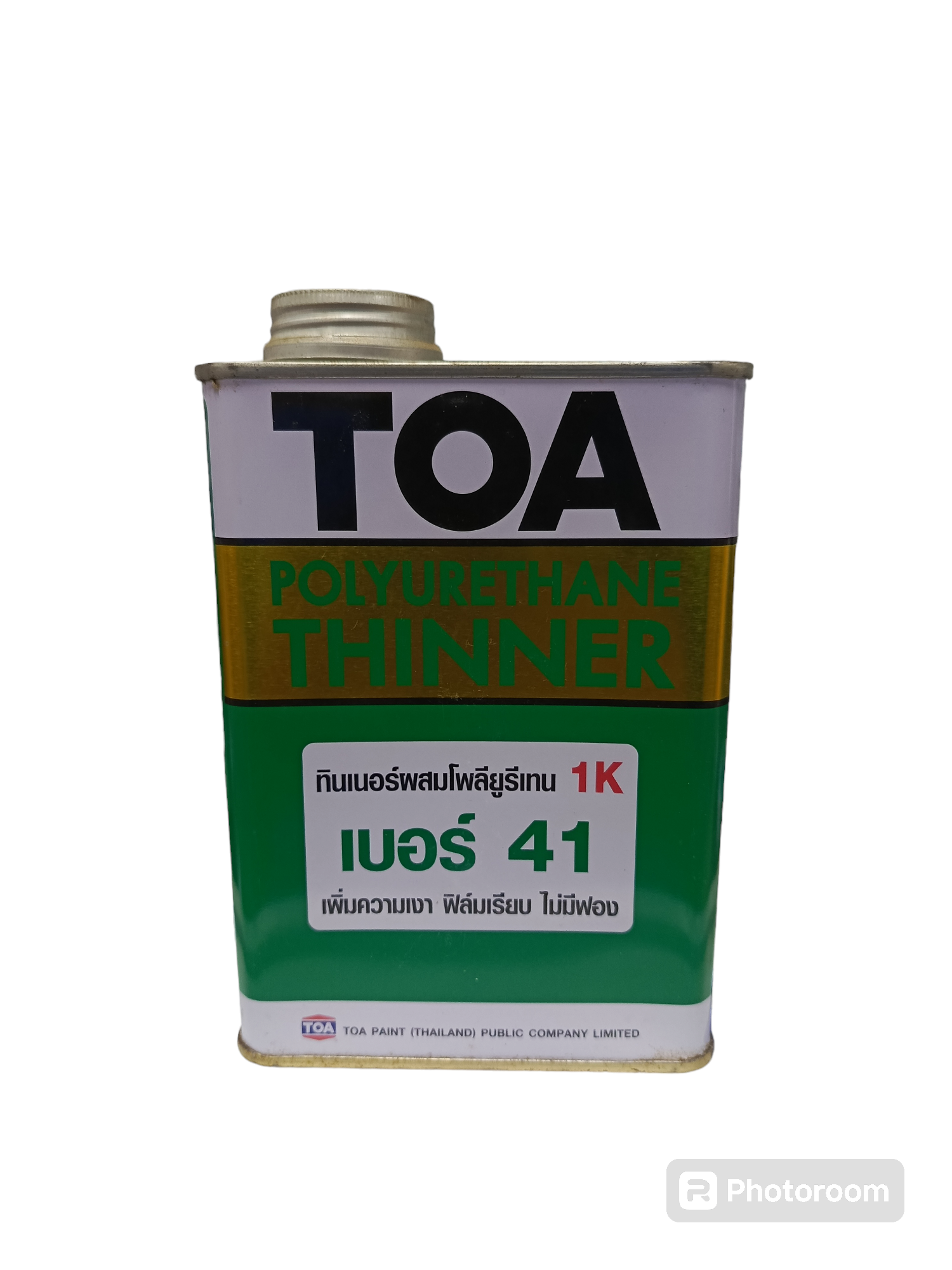 TOA ทินเนอร์ผสมยูรีเทรน #41 (1/4กล) TOA ทินเนอร์ผสมยูรีเทรน #41 (1/4กล) - ดำรงค์โฮมพลัส