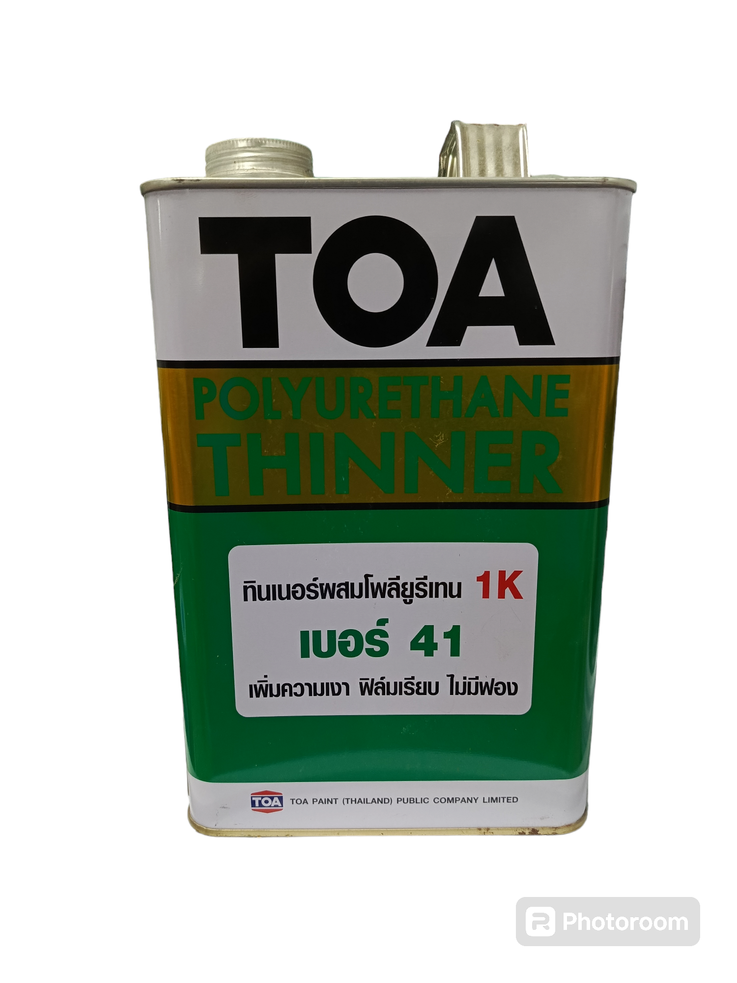 TOA ทินเนอร์ผสมยูรีเทรน #41 (1กล) TOA ทินเนอร์ผสมยูรีเทรน #41 (1กล) - ดำรงค์โฮมพลัส