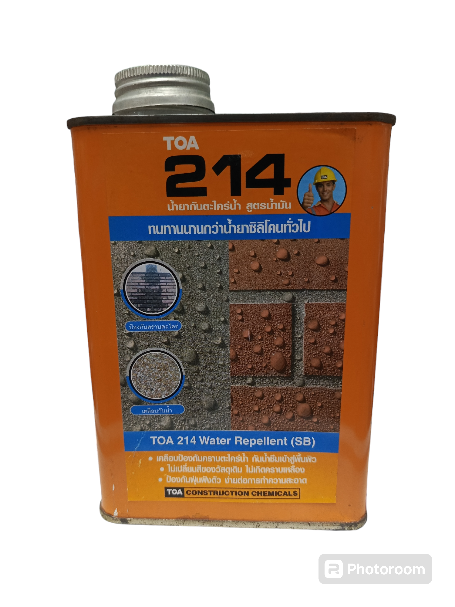 TOA น้ำยากันตะไคร่น้ำ สูตรน้ำมัน #214 (Water Repellent SB) 1/4กล. TOA น้ำยากันตะไคร่น้ำ สูตรน้ำมัน #214 (Water Repellent SB) 1/4กล. - ดำรงค์โฮมพลัส
