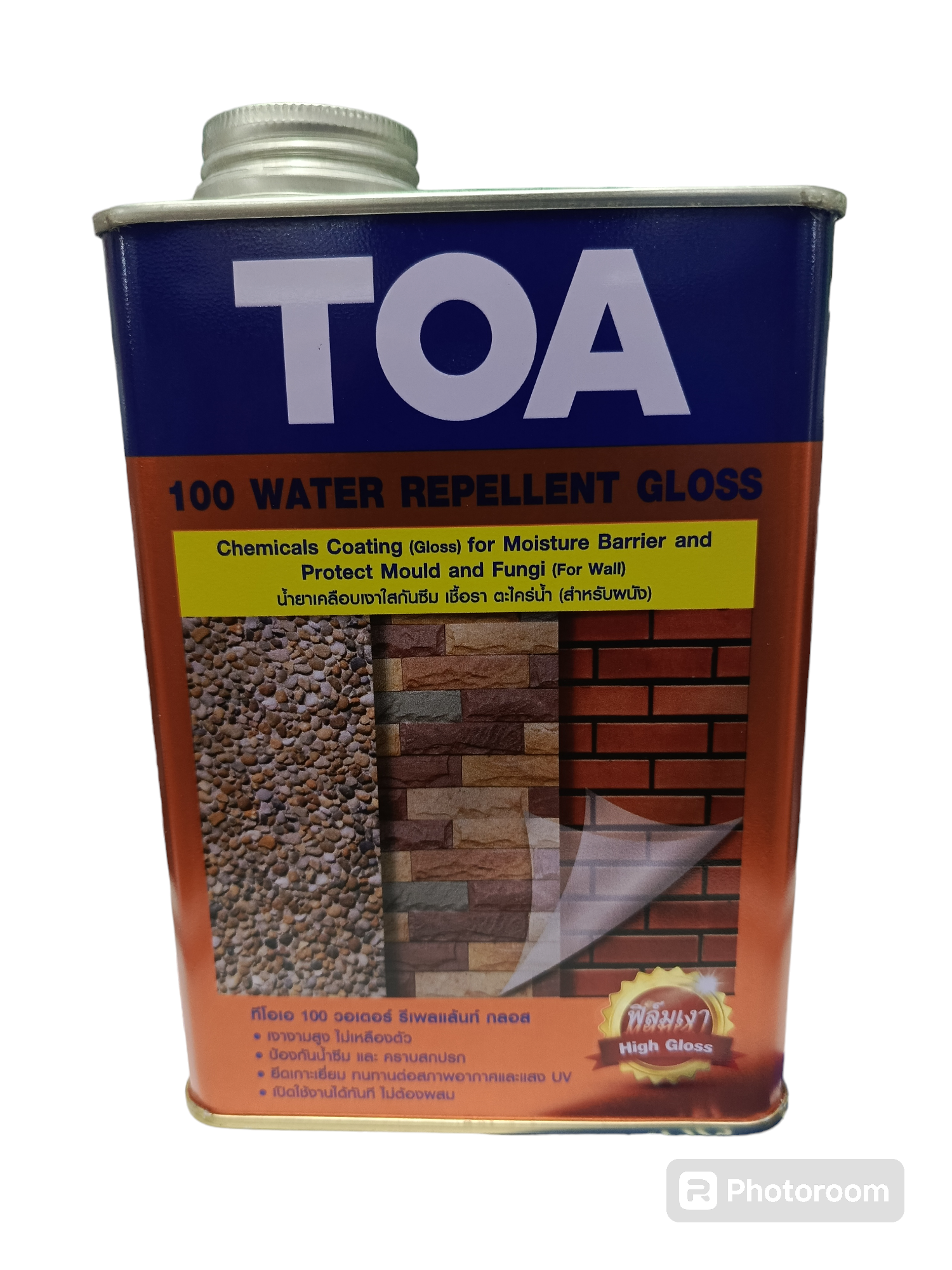 TOA วอเตอร์ รีเพลแลนท์ เคลือบเงาใส #A100 1/4กล. TOA วอเตอร์ รีเพลแลนท์ เคลือบเงาใส #A100 1/4กล. - ดำรงค์โฮมพลัส