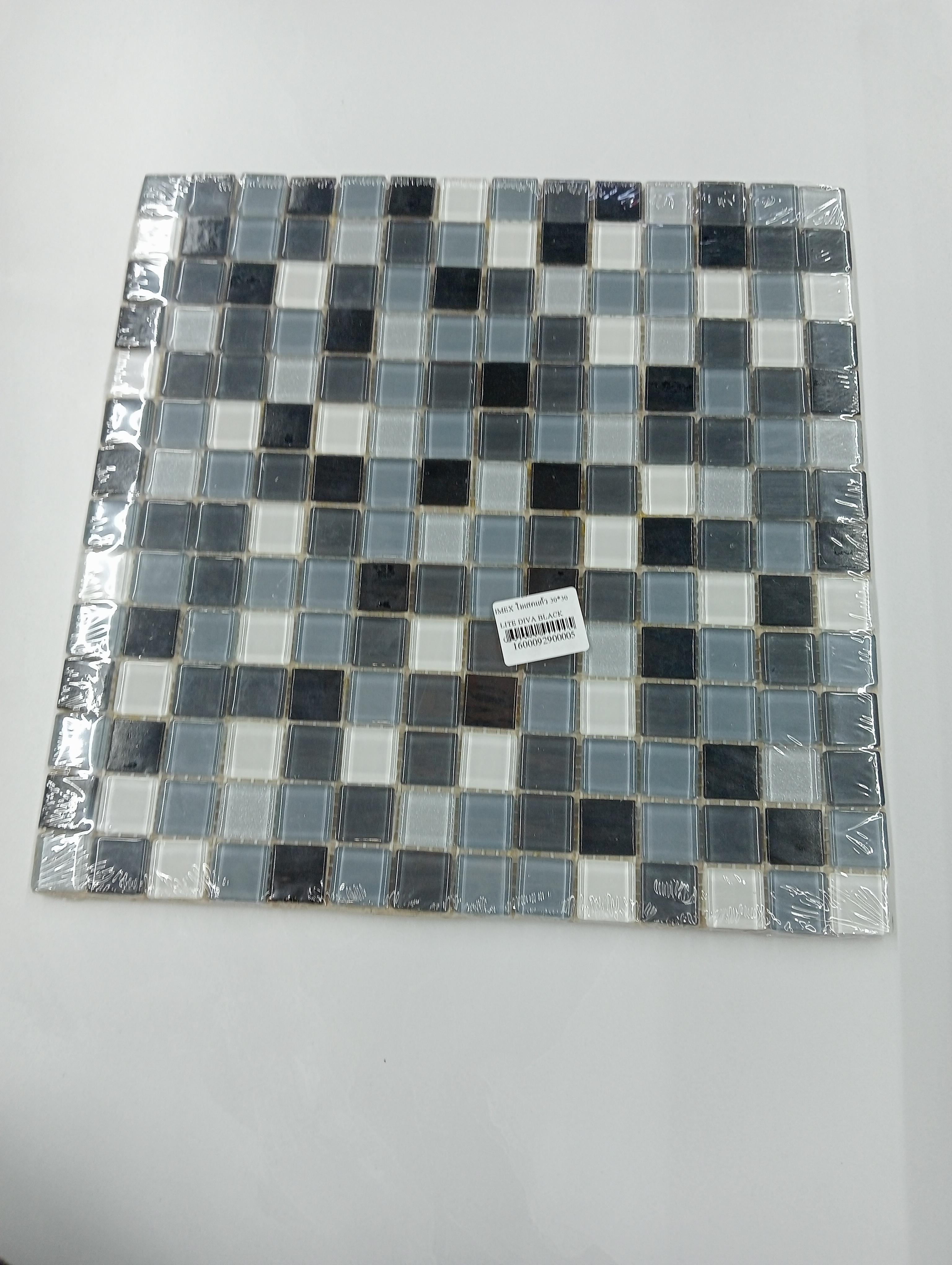 IMEX โมเสคแก้ว 30*30 LITE DIVA BLACK CTZ-05DV