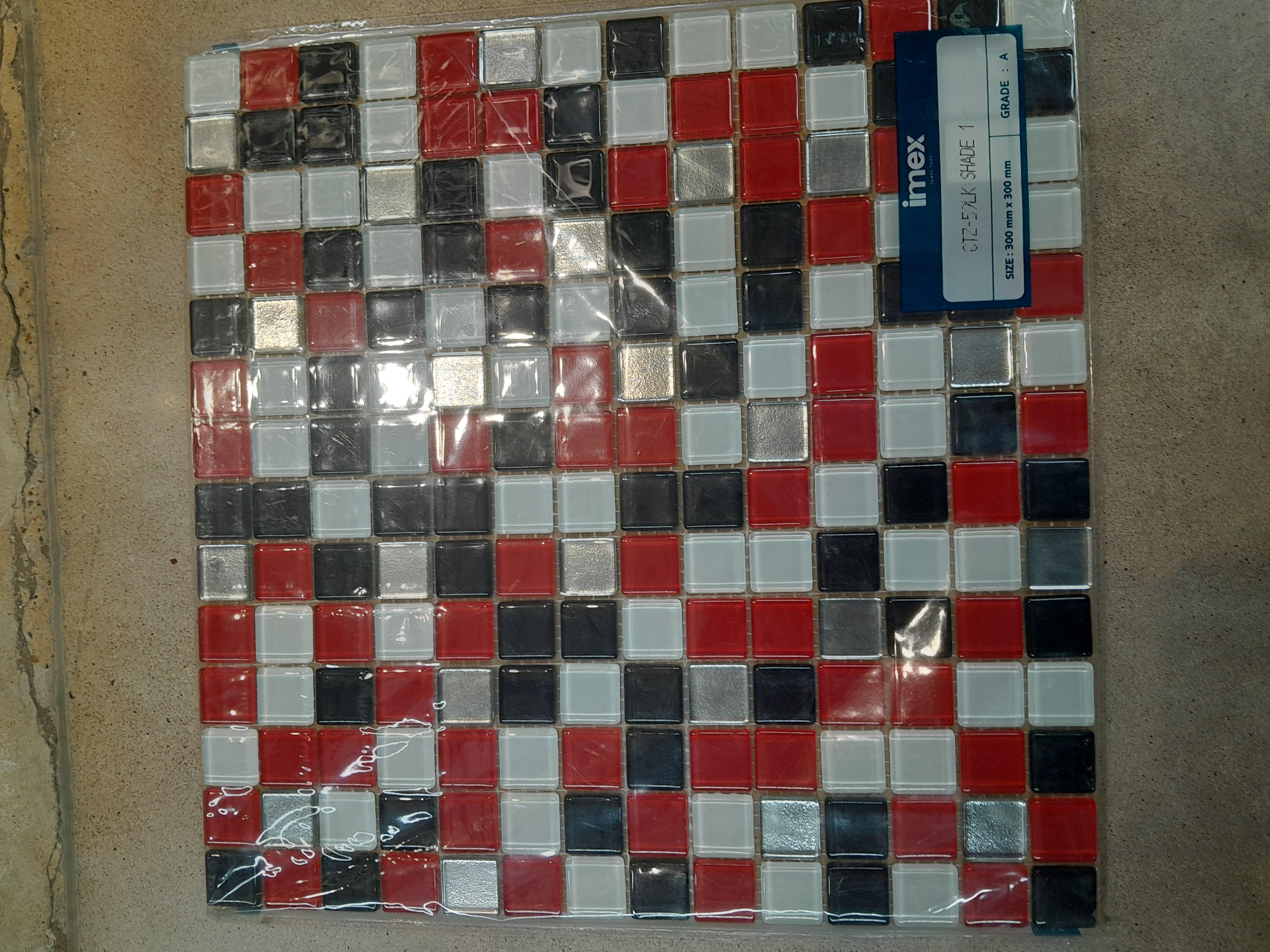 IMEX โมเสคแก้ว 30*30 LITE LUCKY RED CTZ-59LK