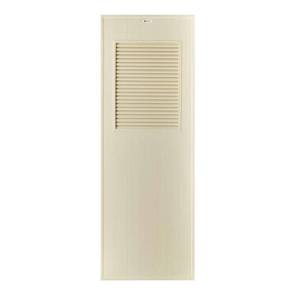 BATHIC ประตู PVC ไม่เจาะ BS3 สีครีม ขนาด 70*200ซม.