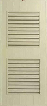 BATHIC ประตู PVC ไม่เจาะ BS4 สีครีม ขนาด 70*200ซม.
